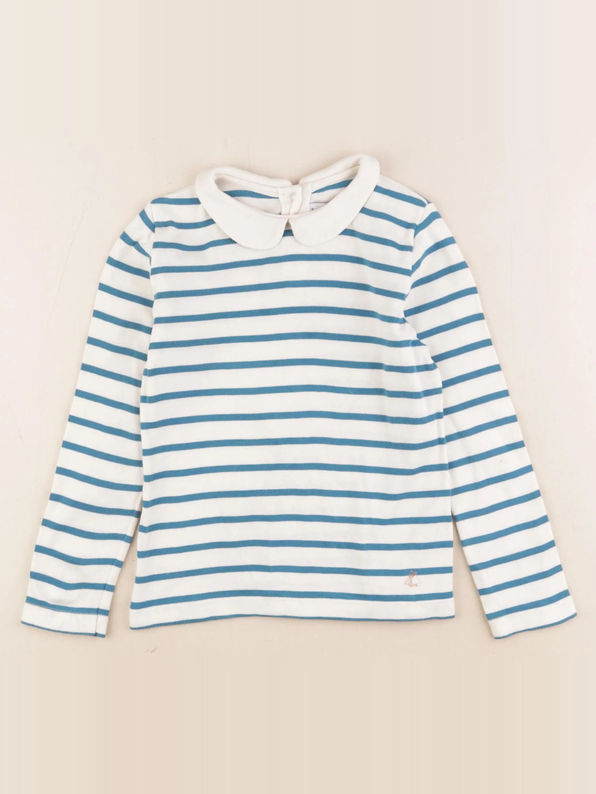 Petit Bateau - tee-shirt beige, bleu - 5 ans