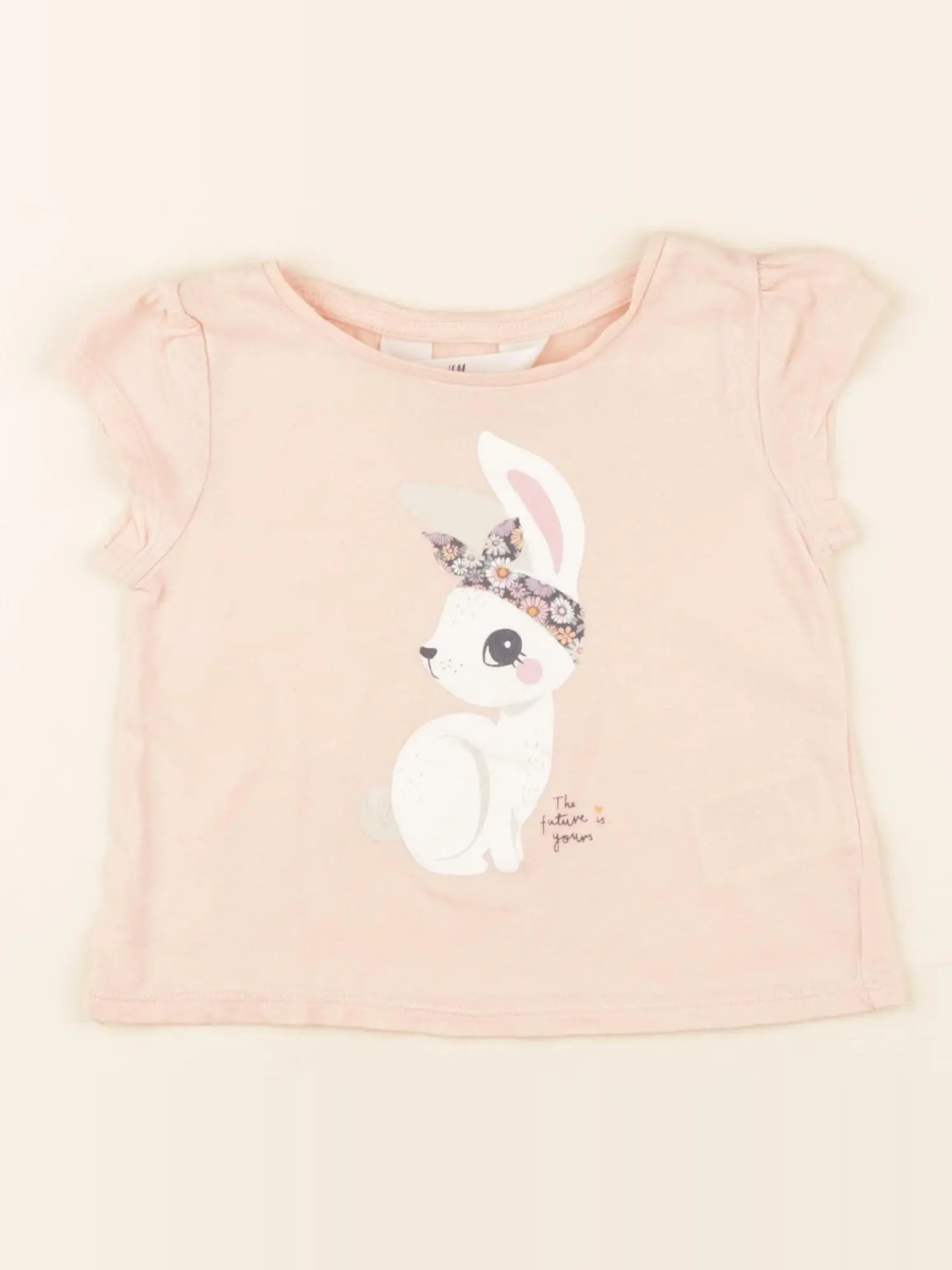 H&M - tee-shirt rose - 18/24 mois