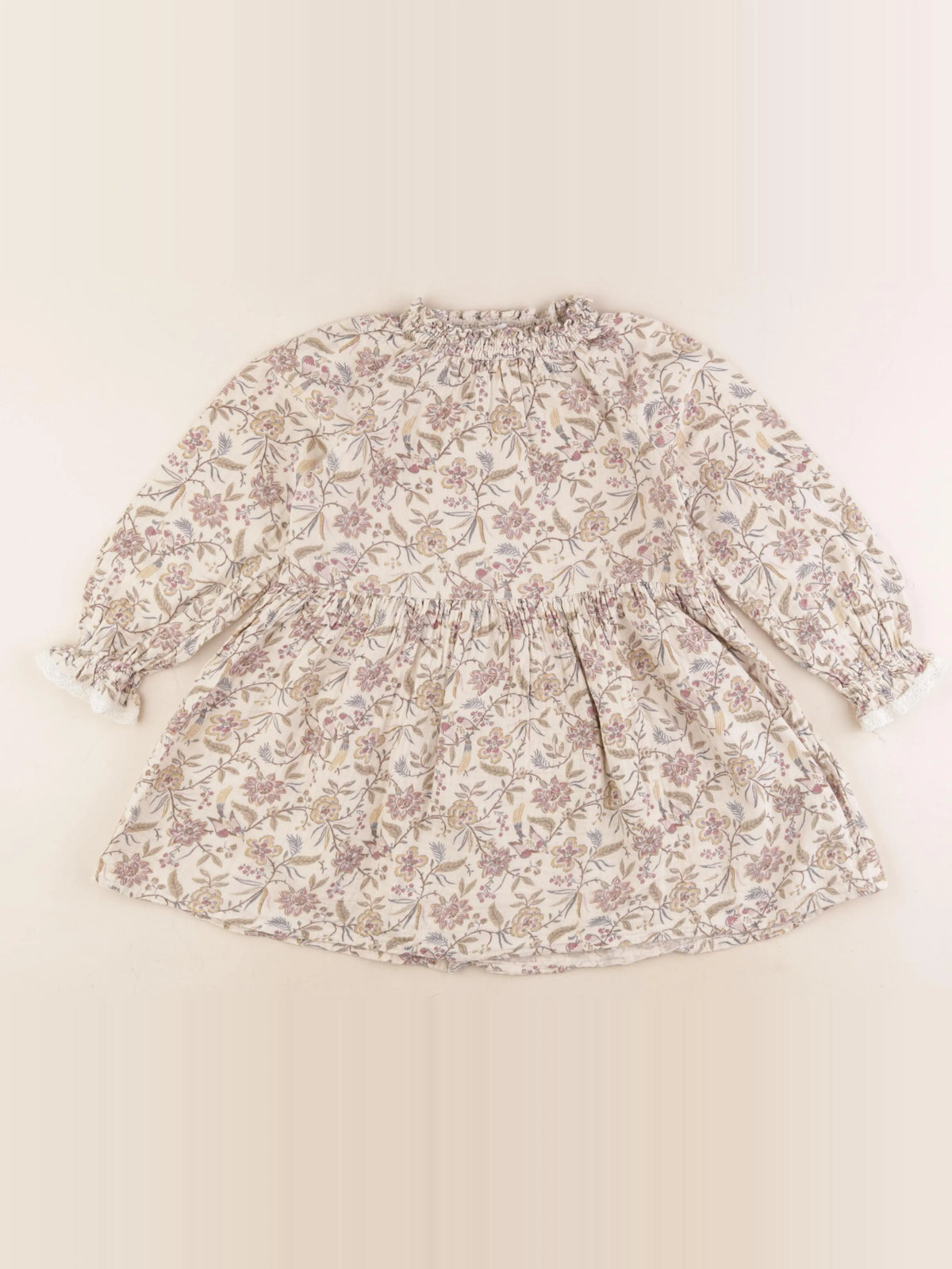Vertbaudet - robe beige - 4 ans