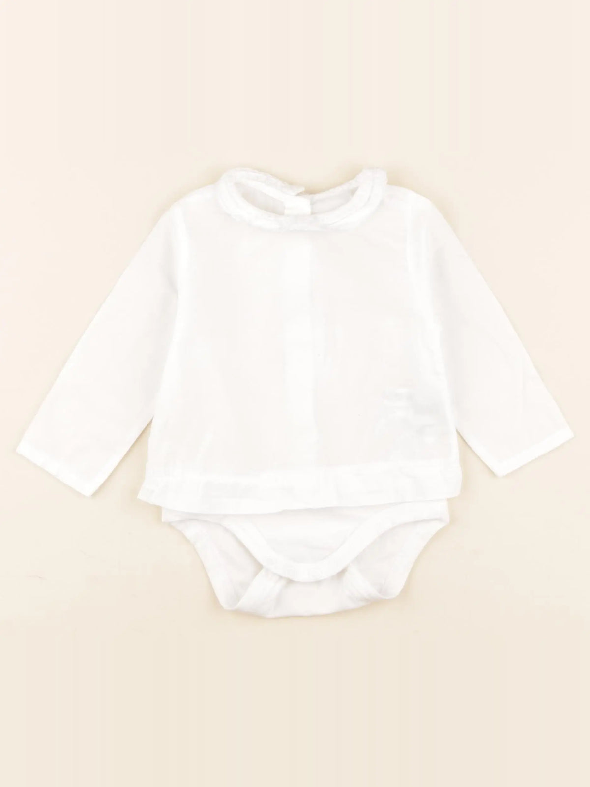Zara - body tee-shirt blanc - 3/6 mois