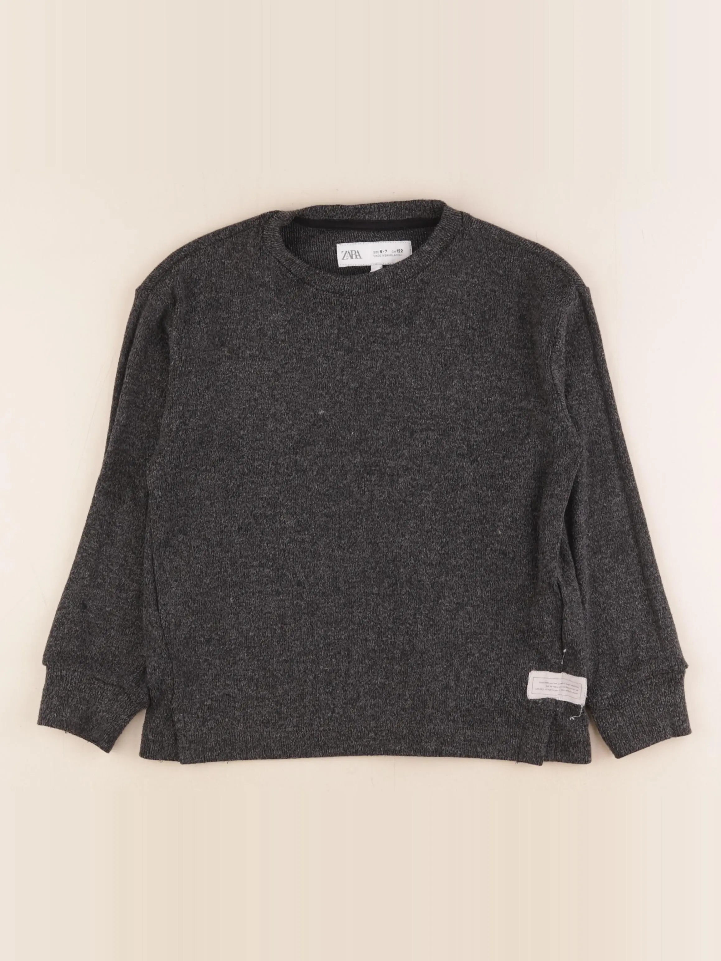 Zara - pull gris - 6/7 ans