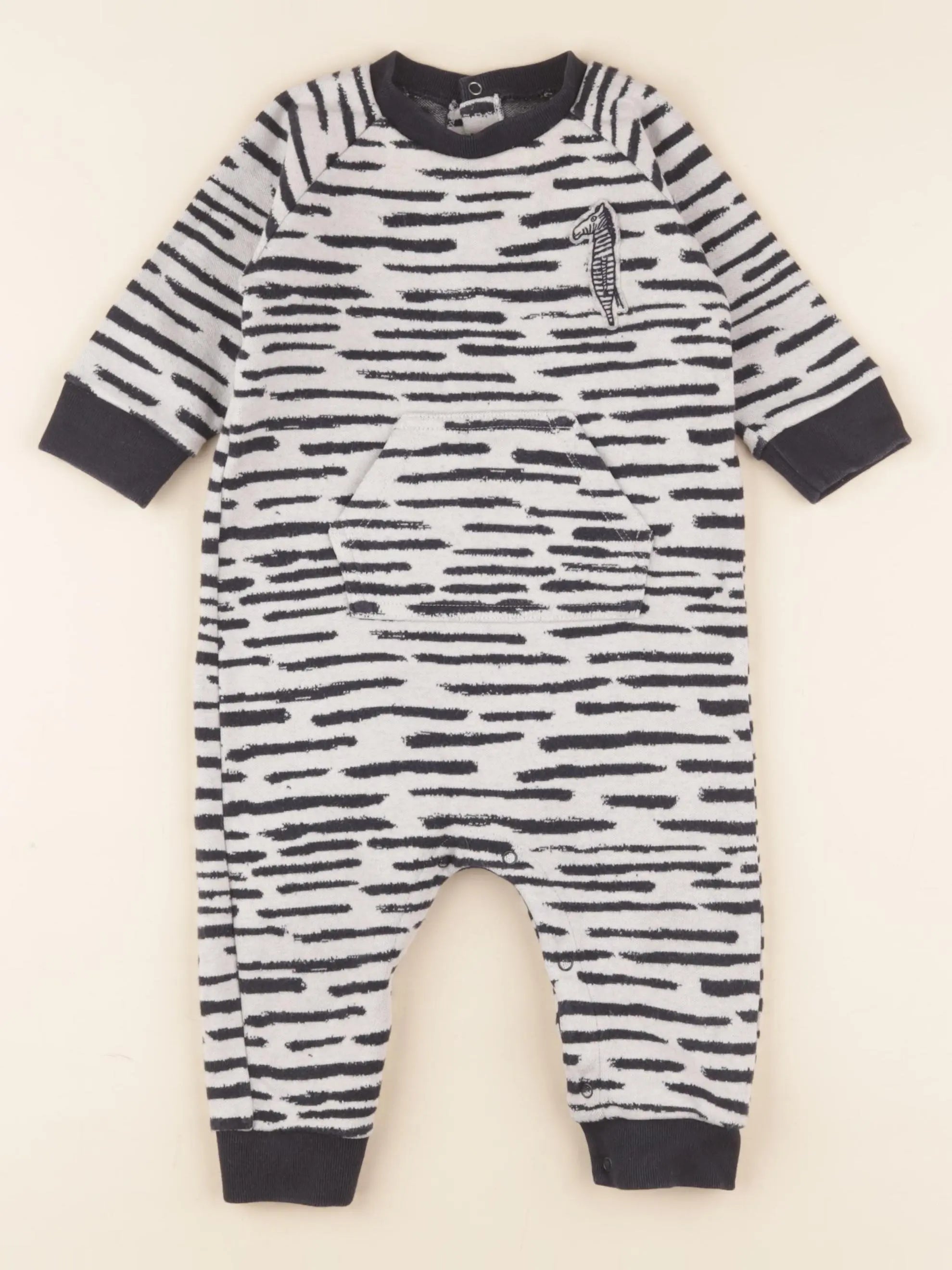 Petit Bateau - combinaison bleu - 12 mois