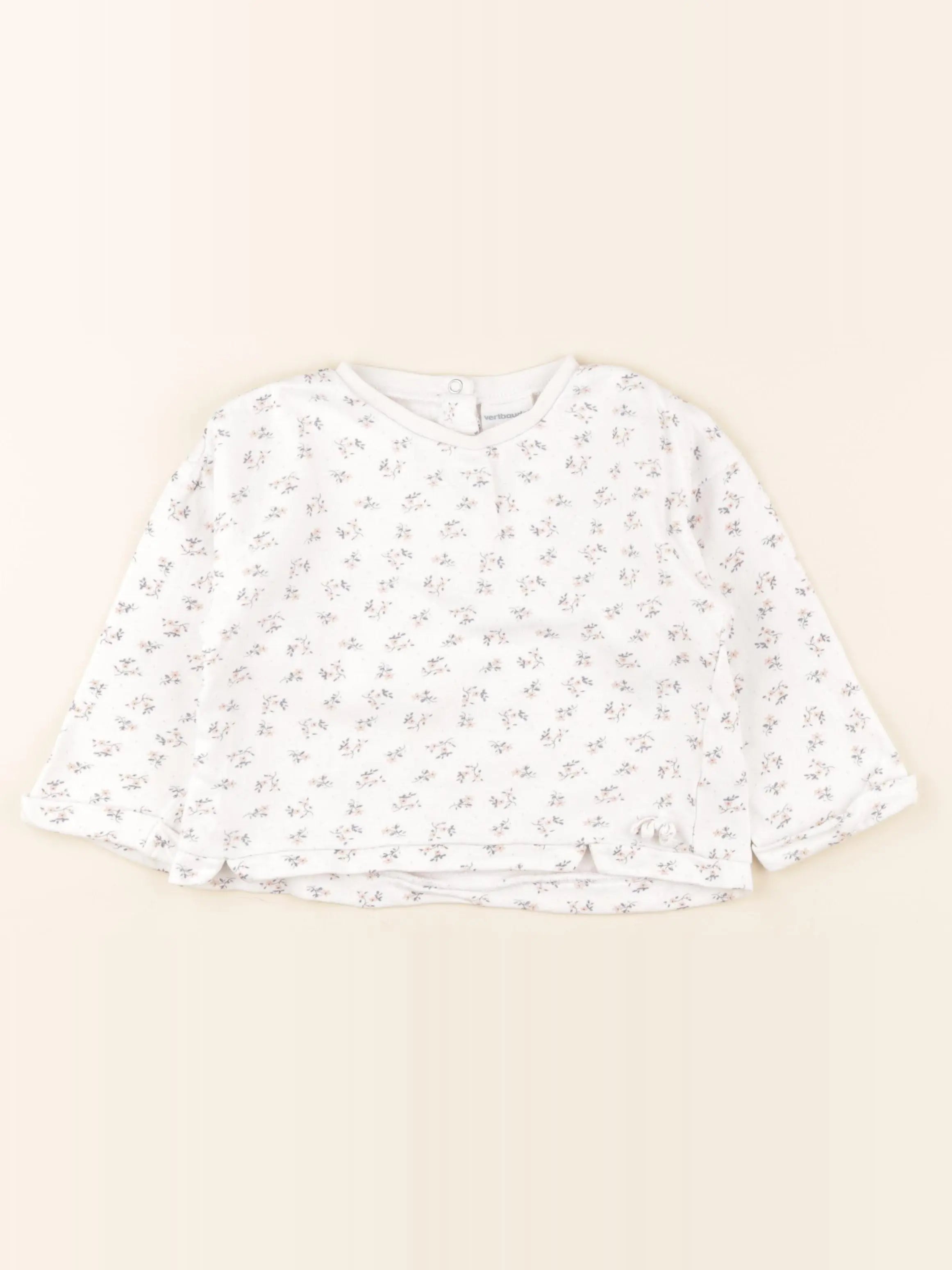 Vertbaudet - sweat blanc - 3 ans