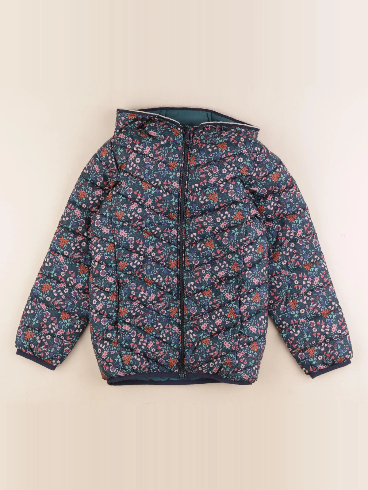 Vertbaudet - doudoune multicolore - 9 ans