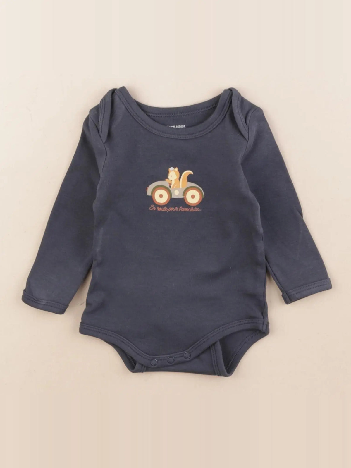 Vertbaudet - body bleu - 6 mois