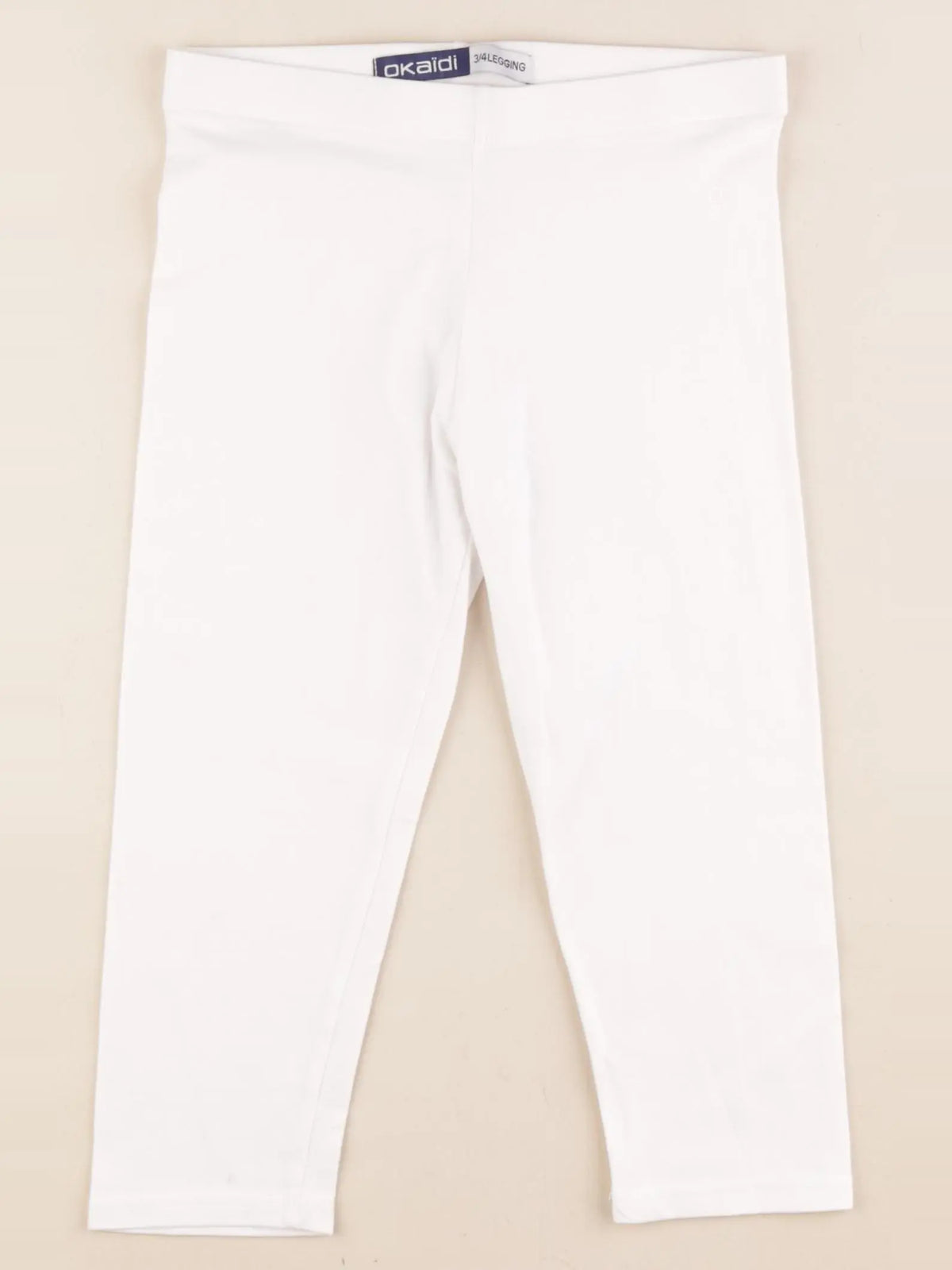 Okaidi - legging court blanc - 8 ans