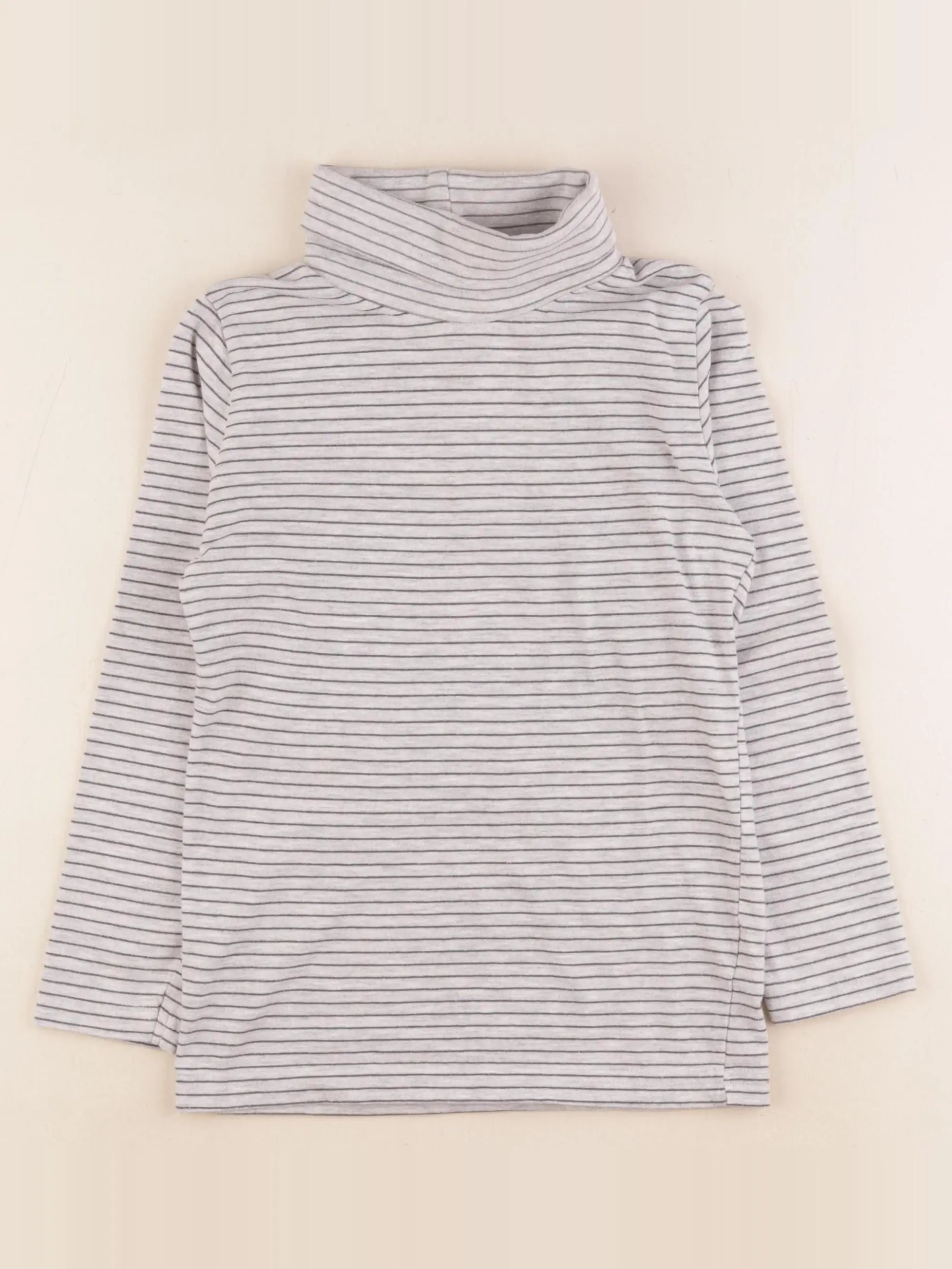 Vertbaudet - sous-pull gris - 8 ans