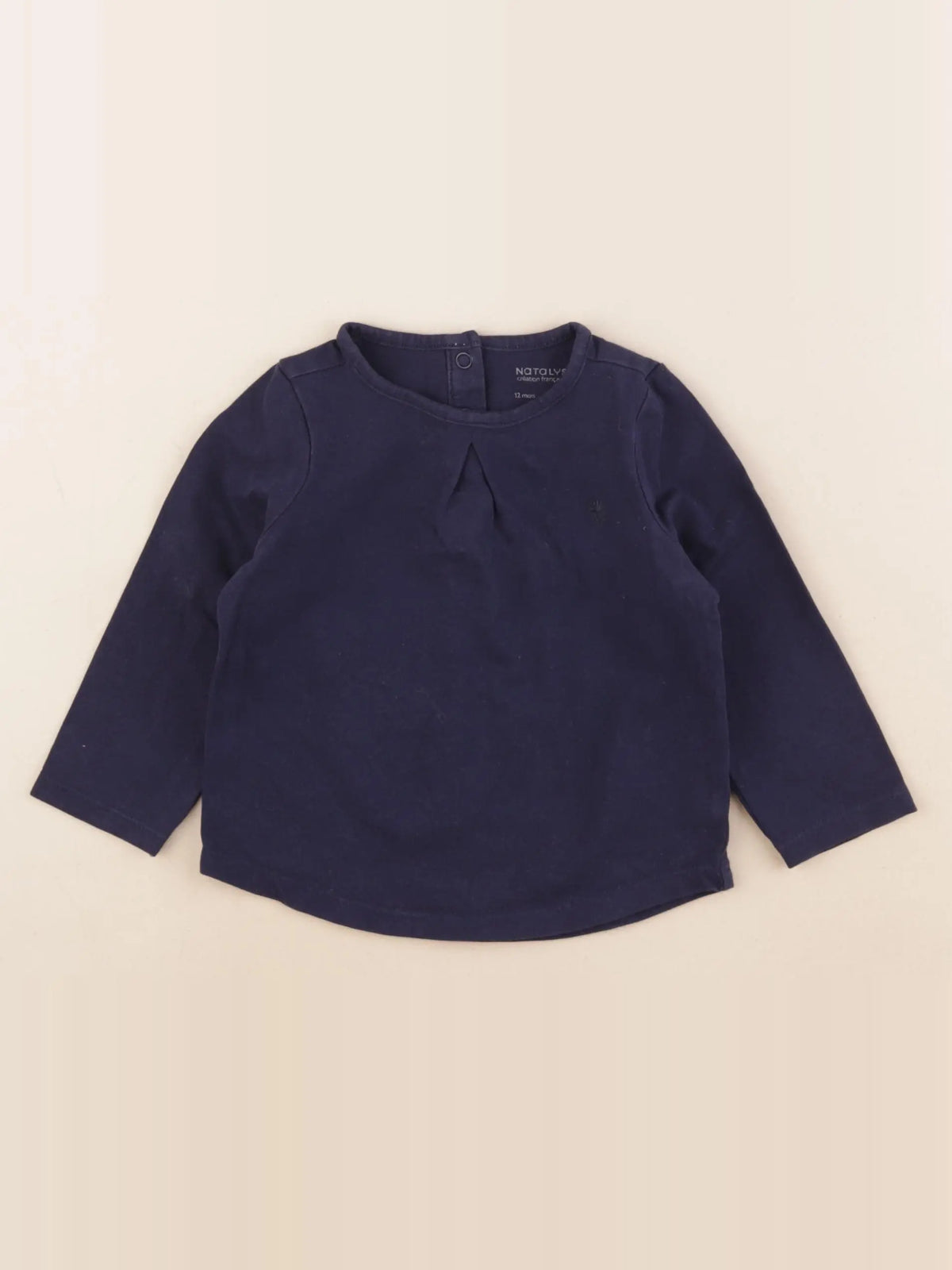 Natalys - tee-shirt bleu - 12 mois