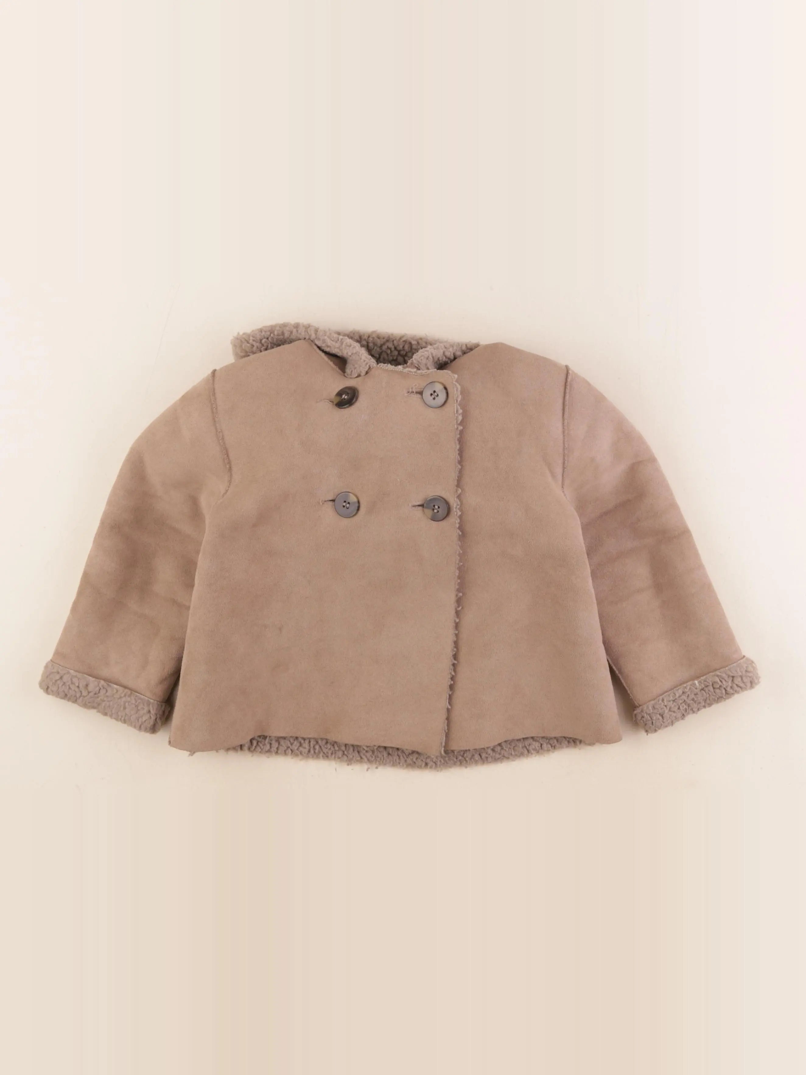 Mango - veste doublé marron - 18/24 mois