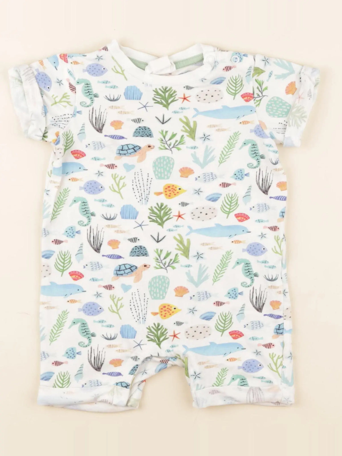 H&M - combinaison blanc - 4/6 mois