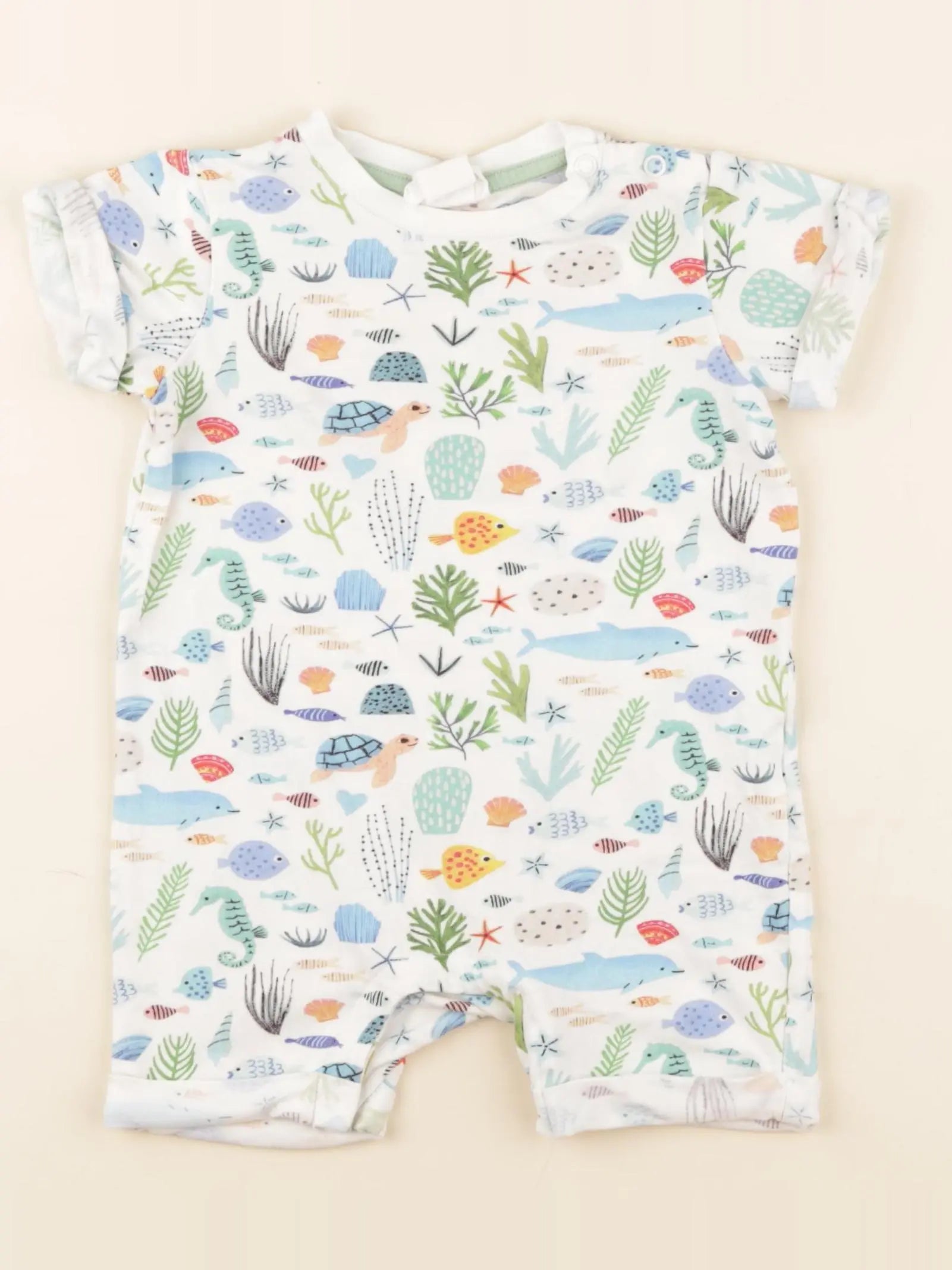 H&M - combinaison blanc - 4/6 mois