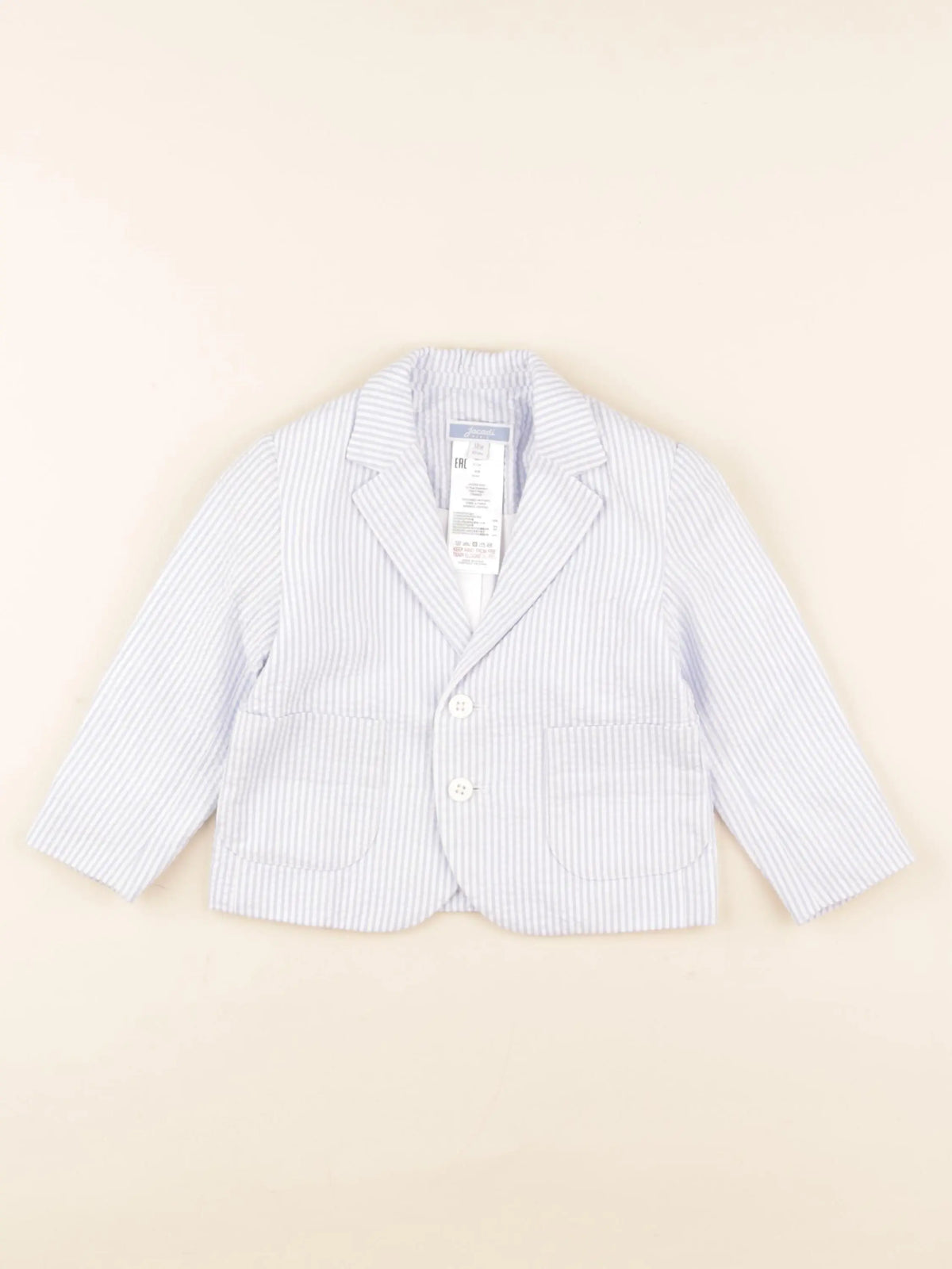 Jacadi - veste blanc, bleu - 18 mois