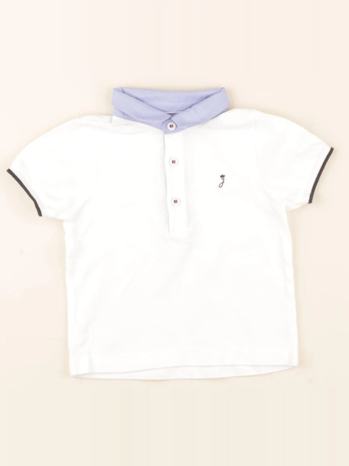 Jacadi - polo blanc - 18 mois