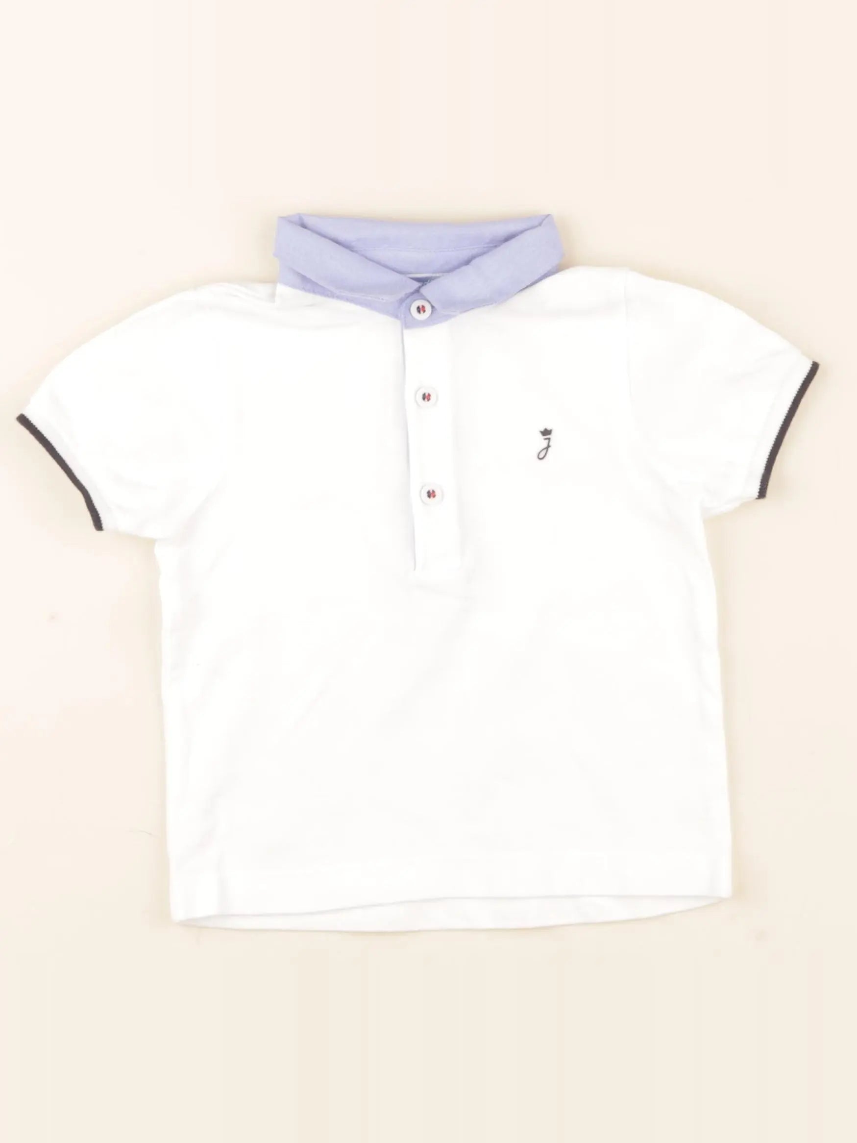 Jacadi - polo blanc - 18 mois
