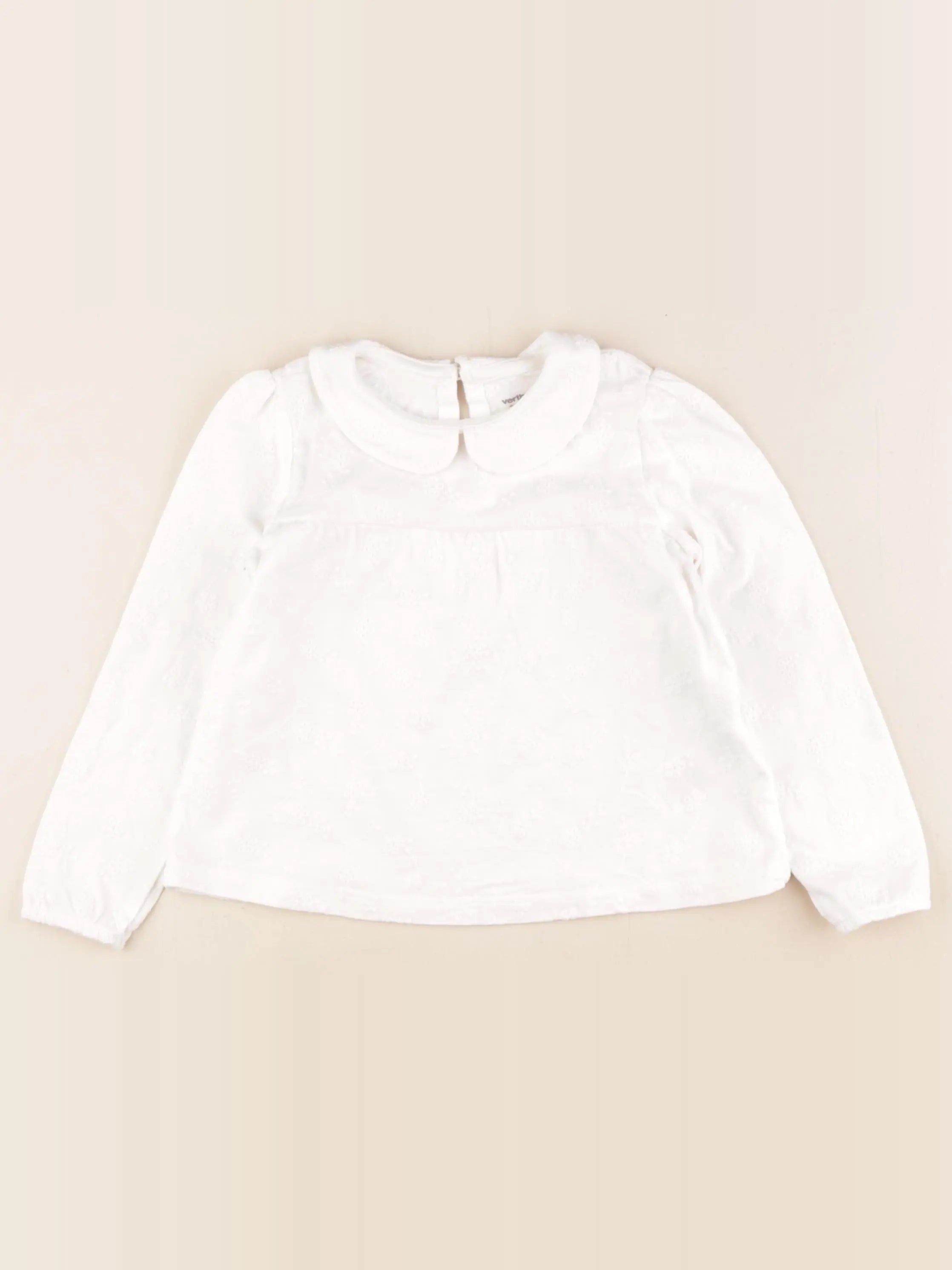 Vertbaudet - tee-shirt blanc - 4 ans