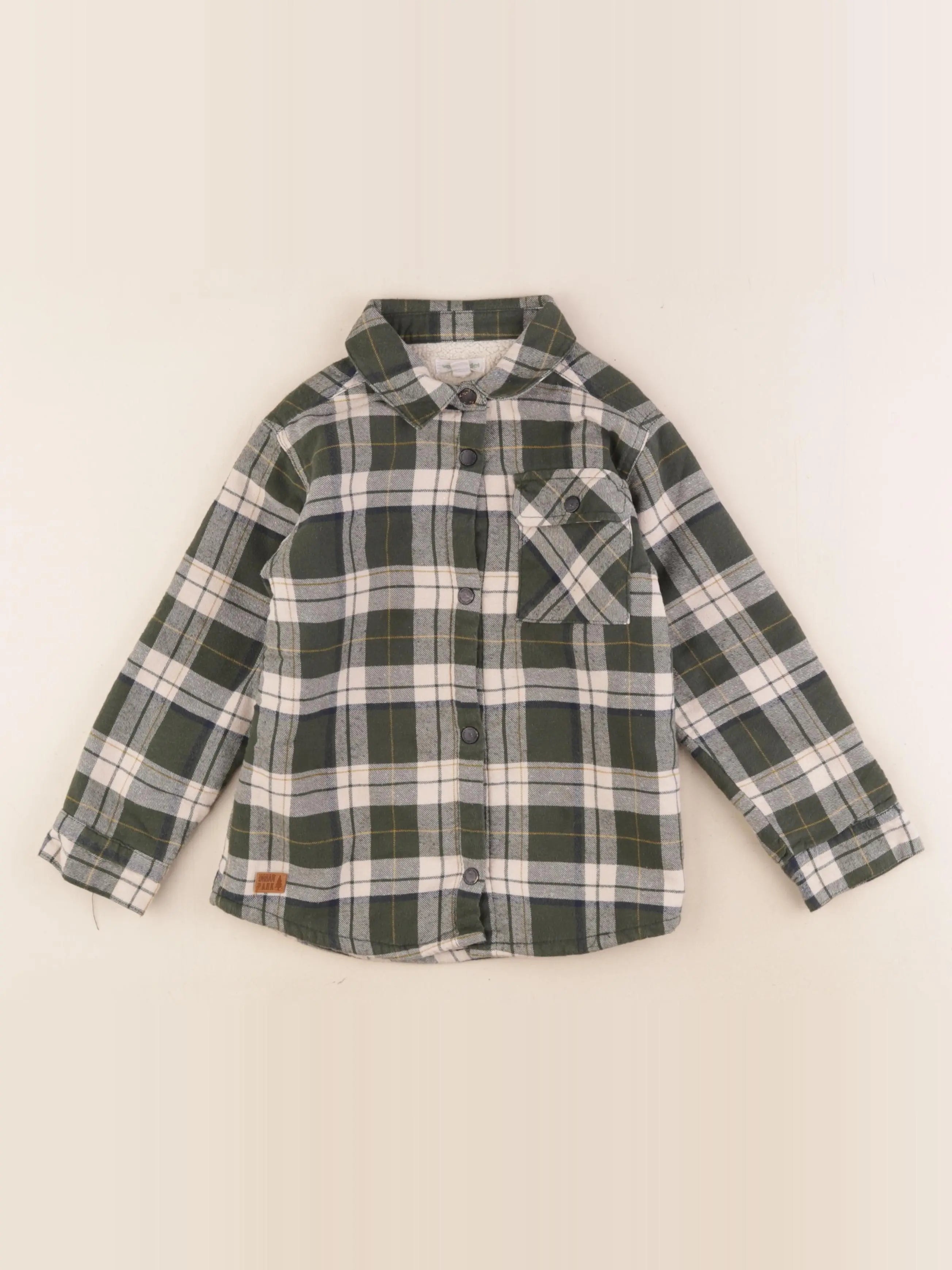 Vertbaudet - chemise vert - 5 ans