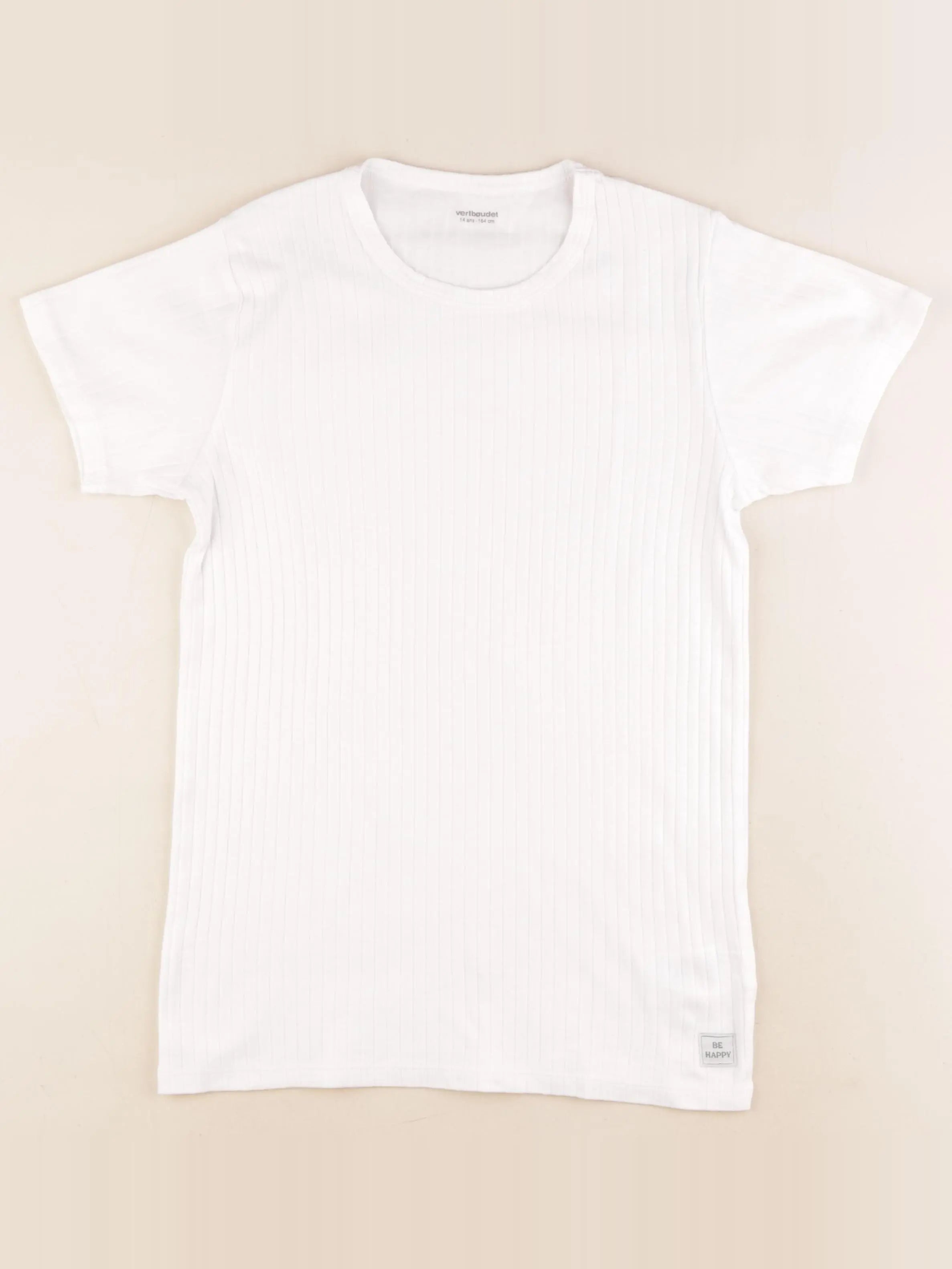 Vertbaudet - tee-shirt blanc - 14 ans