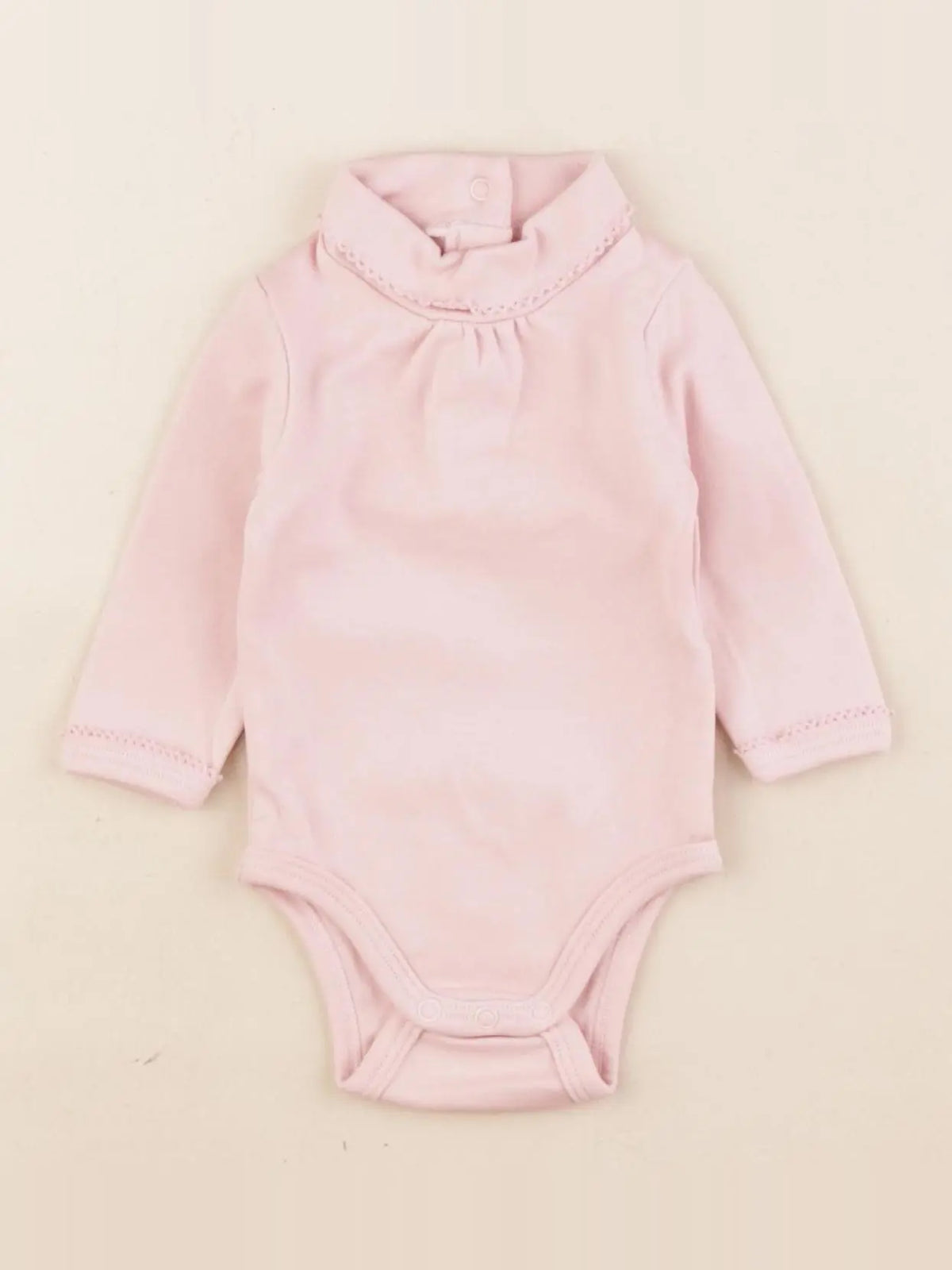 Vertbaudet - body tee-shirt rose - 1 mois