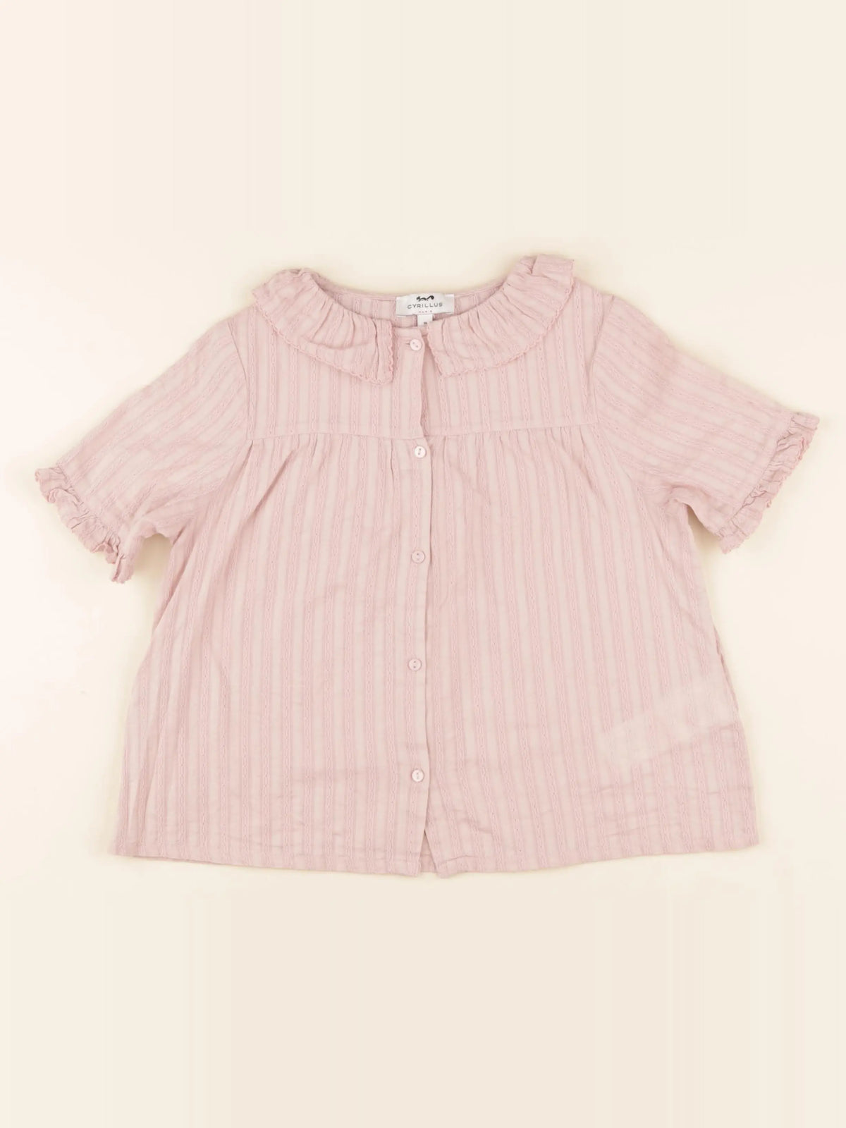 Cyrillus - blouse rose - 8 ans