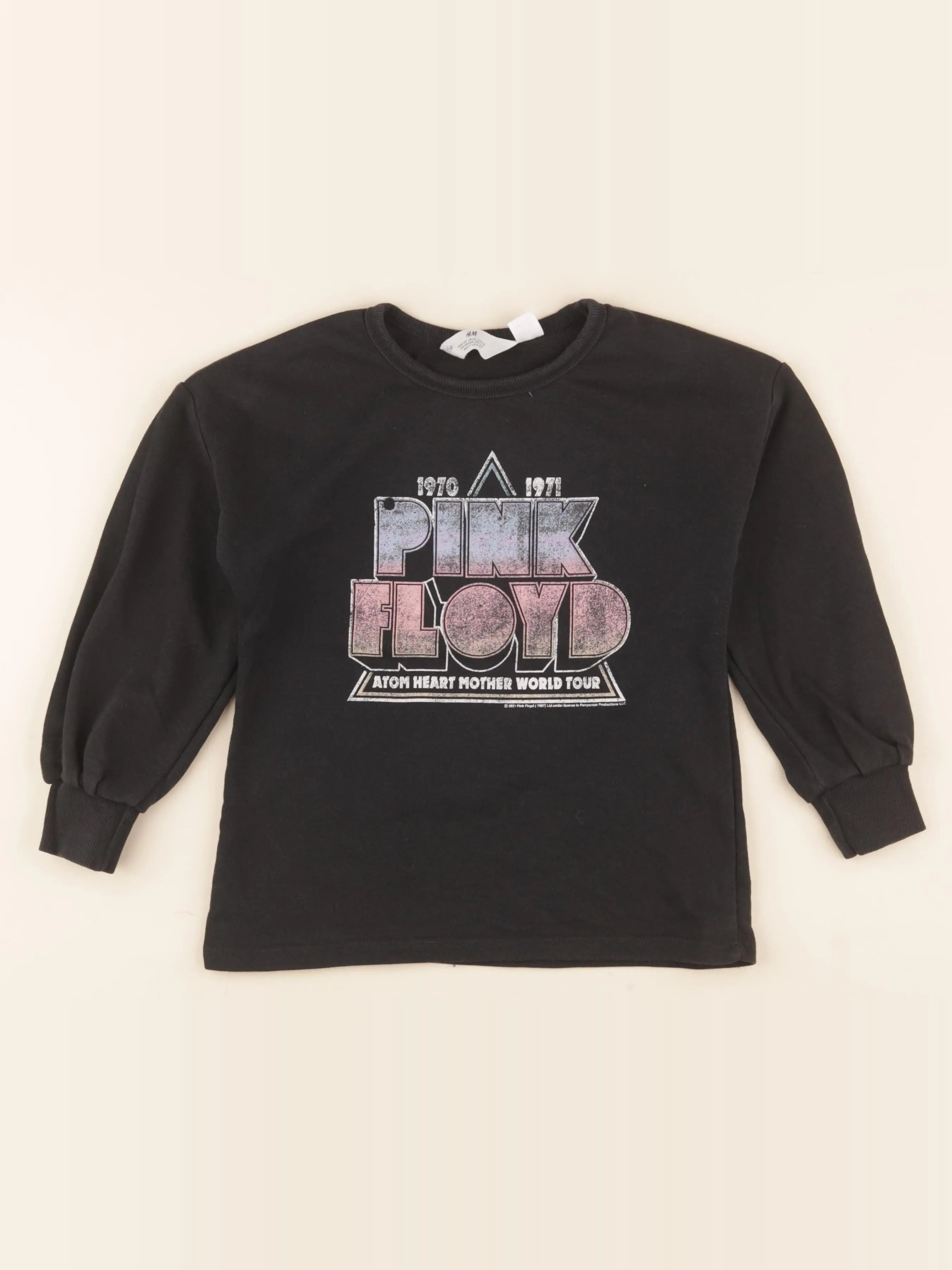 H&M - sweat noir - 6/7 ans