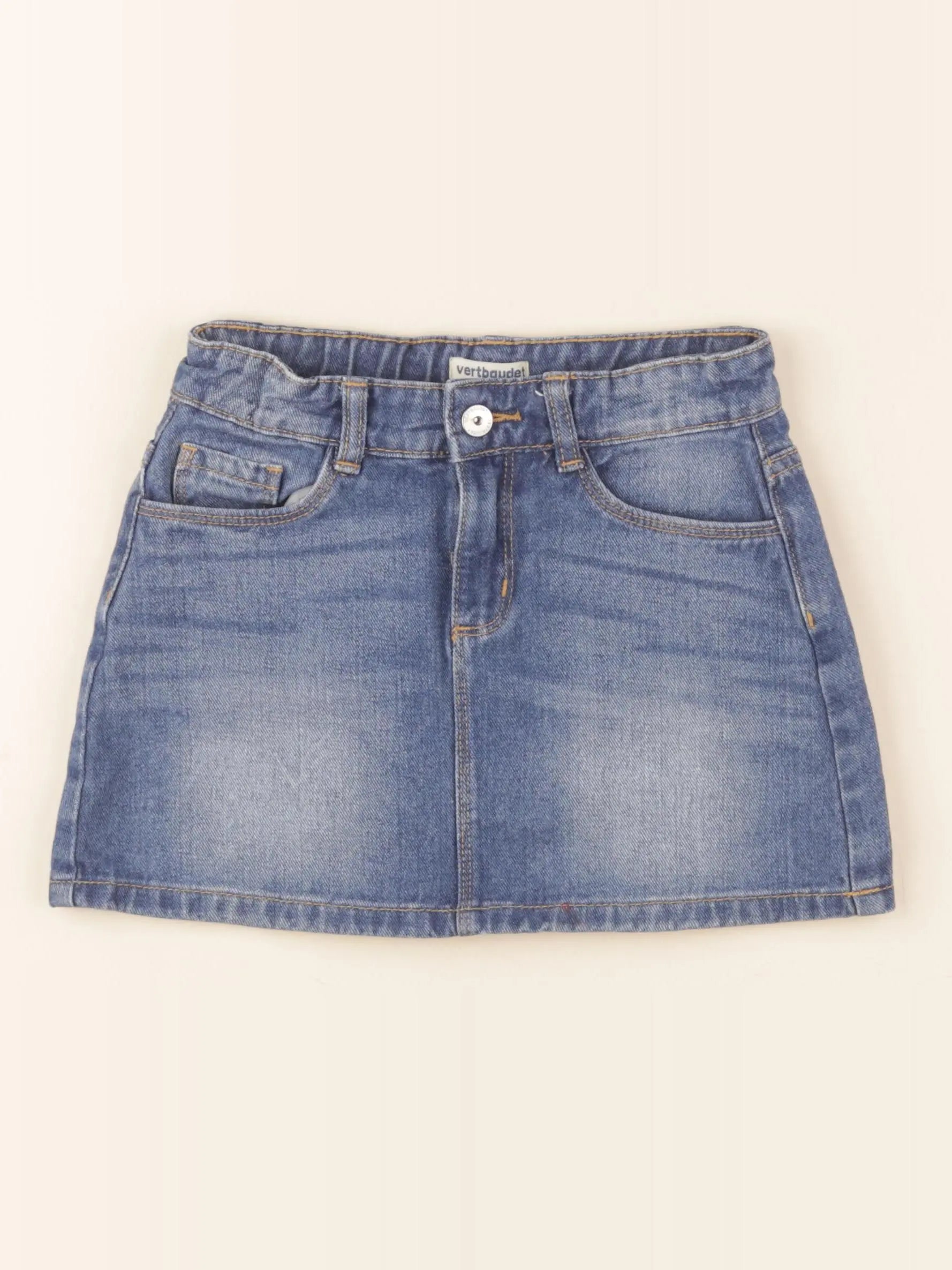 Vertbaudet - jupe bleu - 7 ans