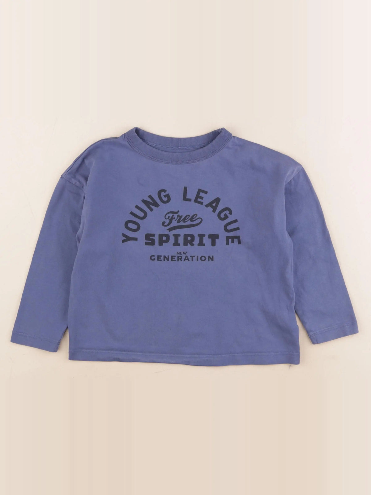 Monoprix - tee-shirt bleu - 4 ans