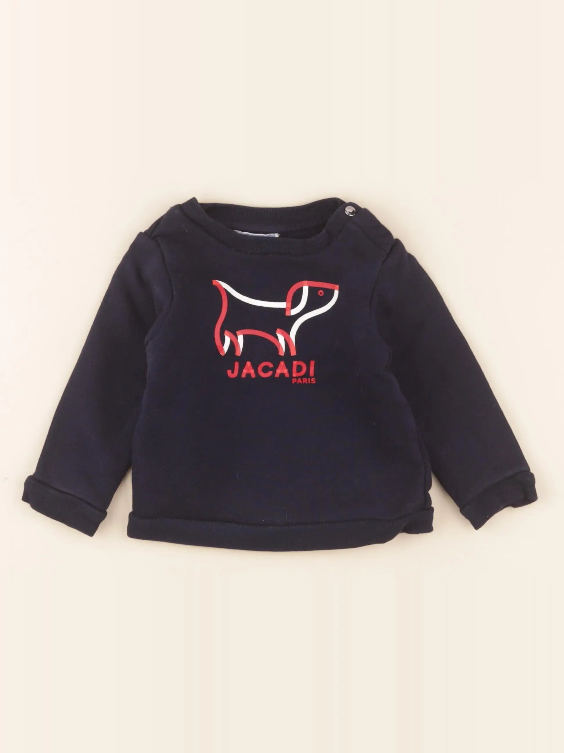 Jacadi - sweat bleu - 12 mois