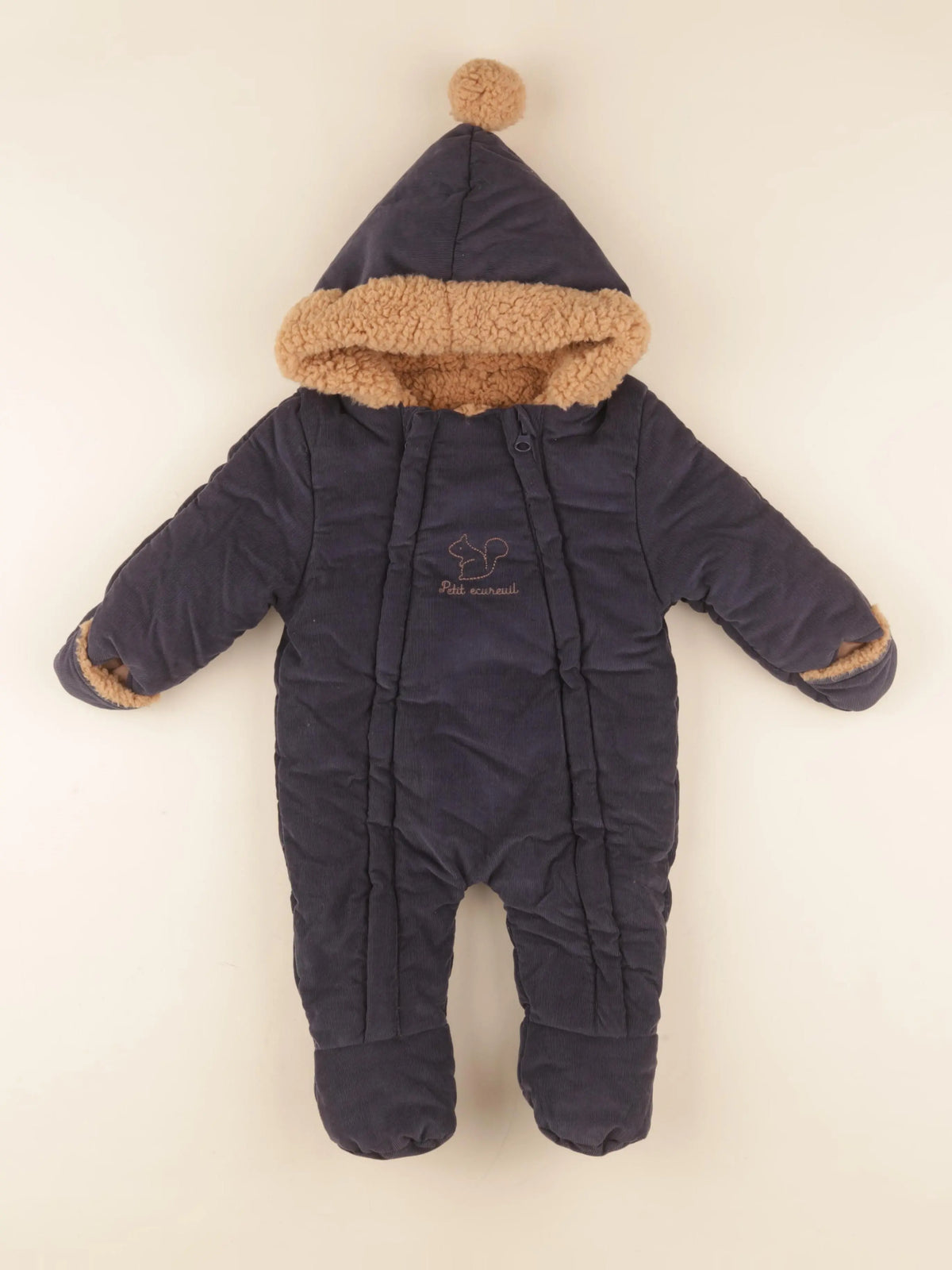 Vertbaudet - combi-pilote bleu - 3 mois