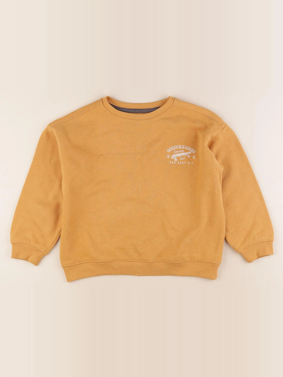 Vertbaudet - sweat jaune - 5 ans