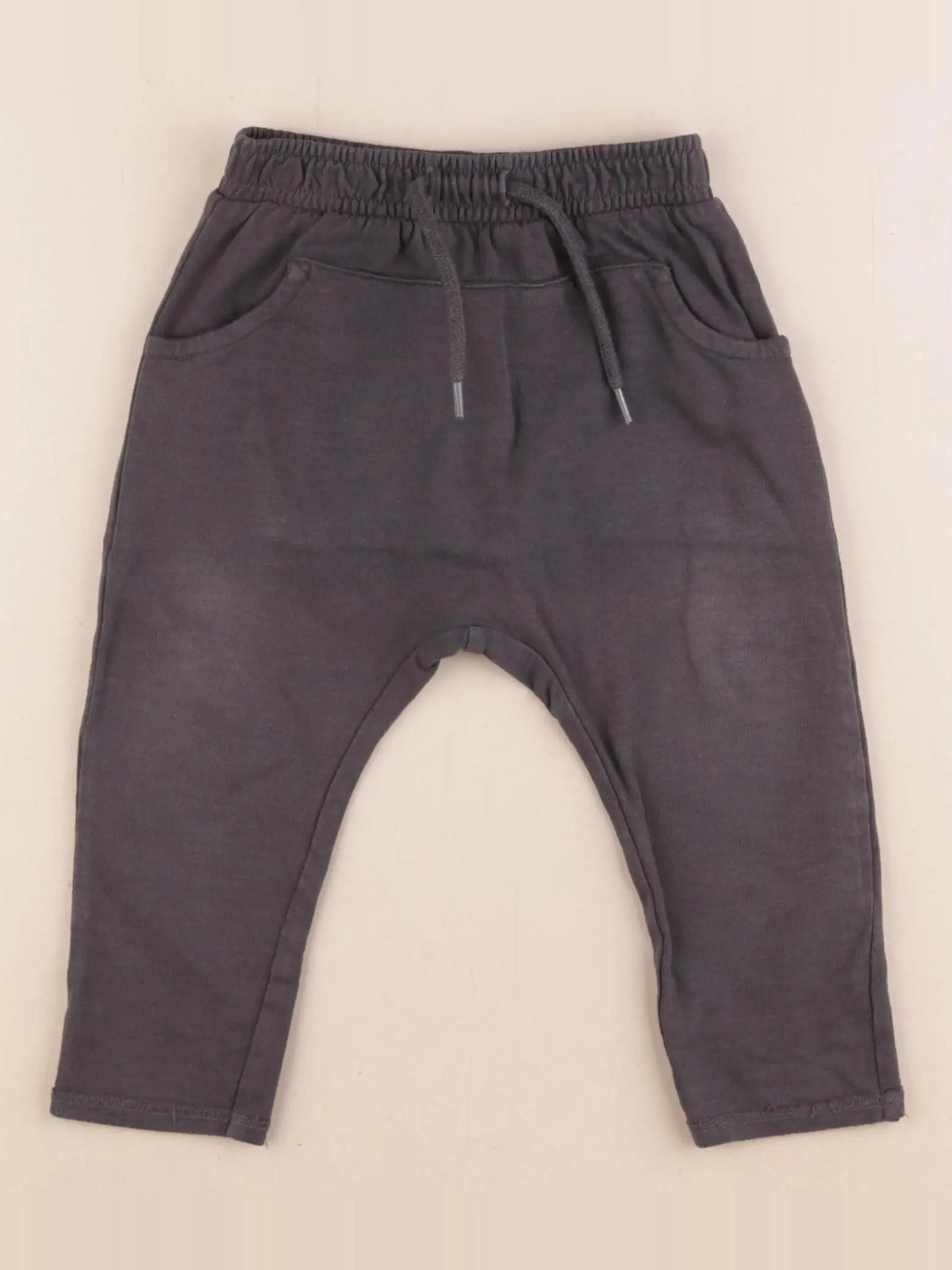 Vertbaudet - pantalon gris - 12 mois