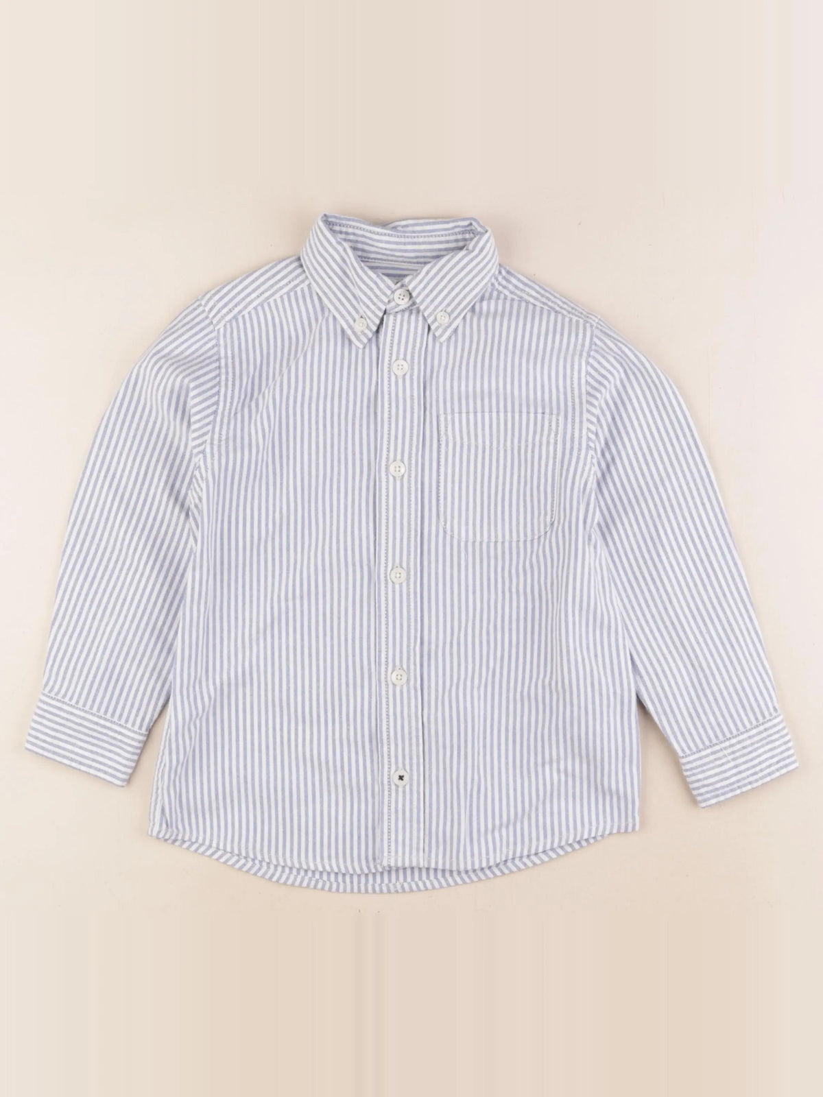 Oshkosh - chemise bleu, blanc - 5 ans