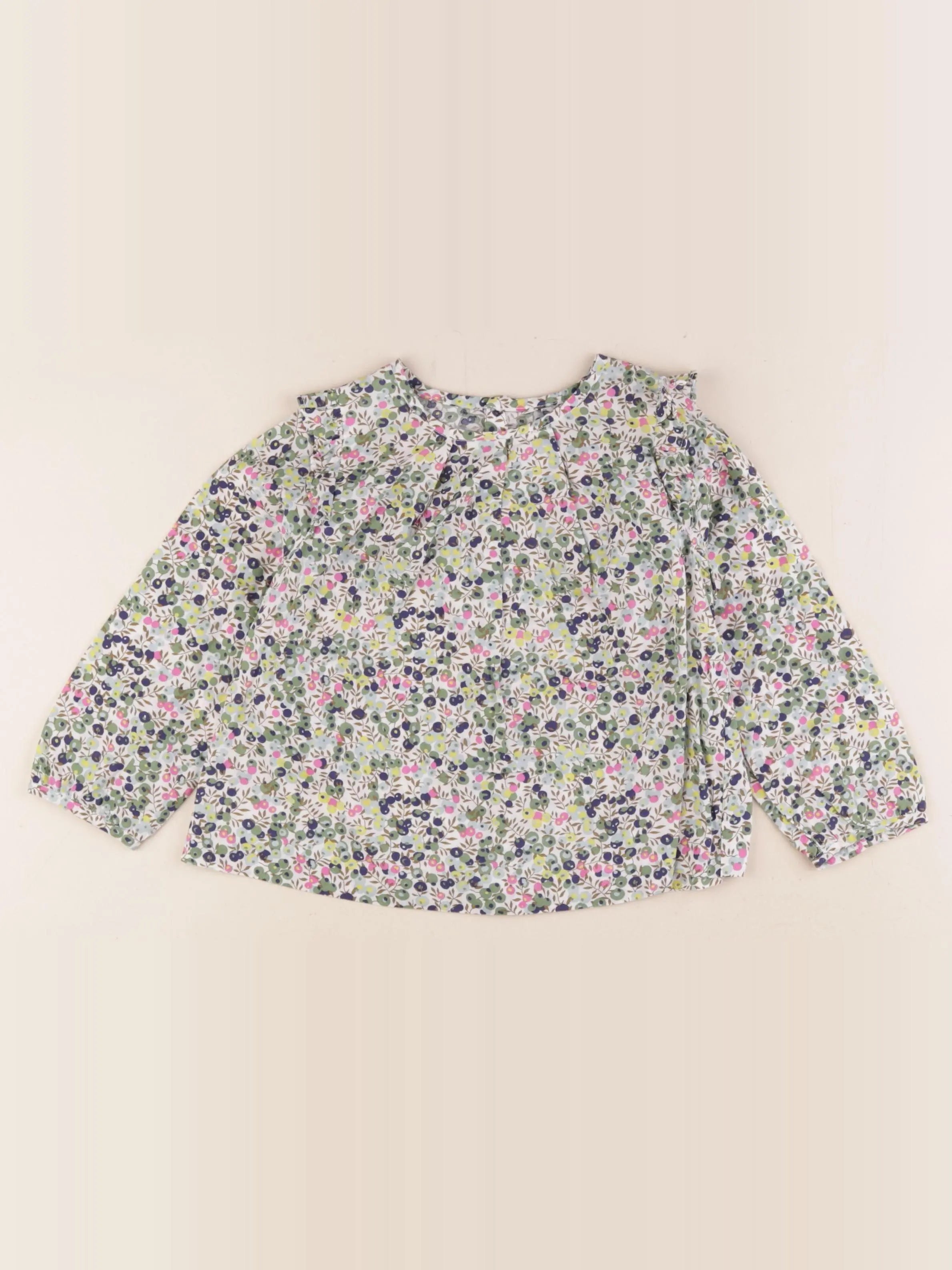 Jacadi - blouse liberty multicolore - 36 mois