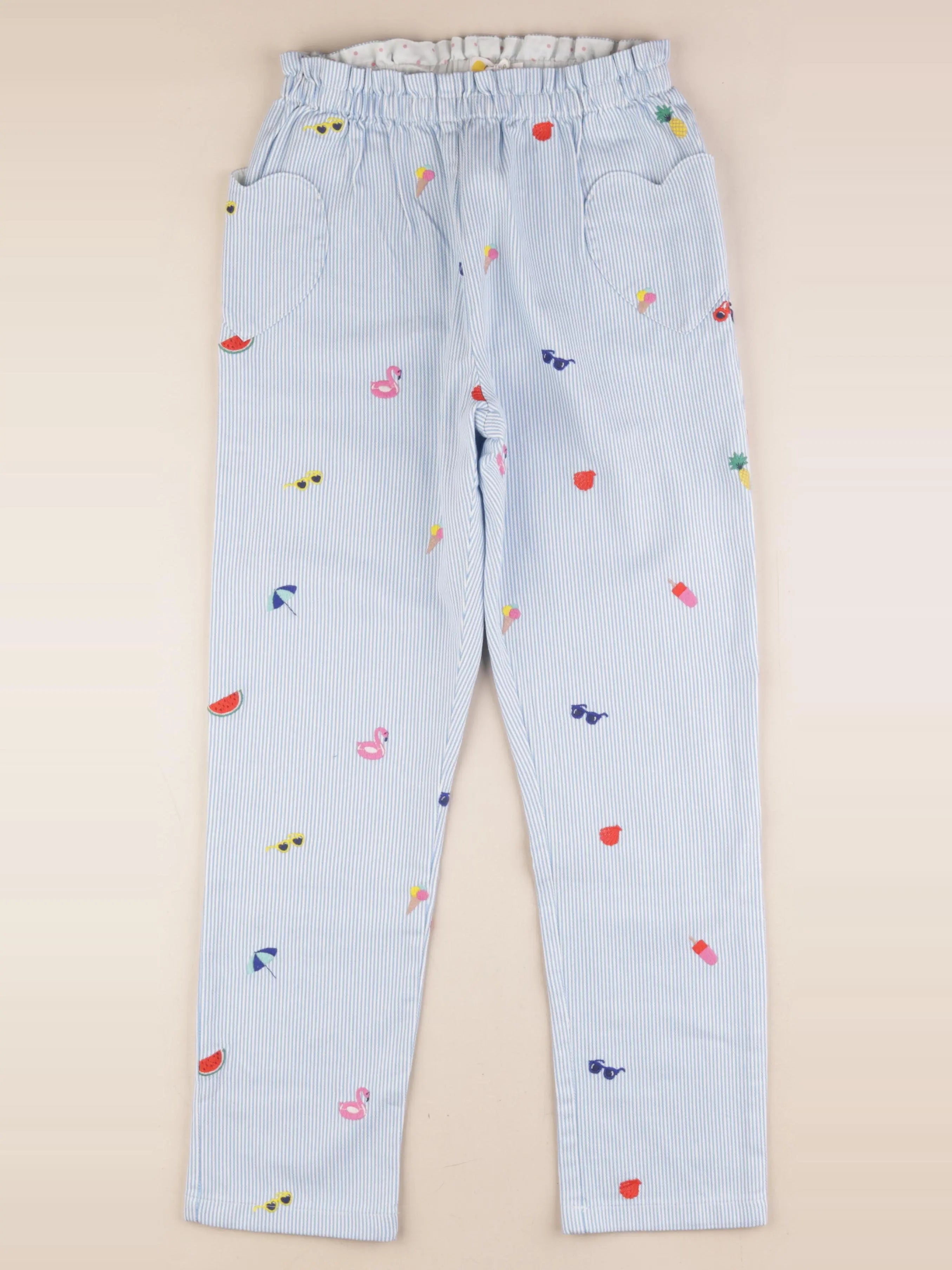 Mini Boden - pantalon bleu - 11 ans