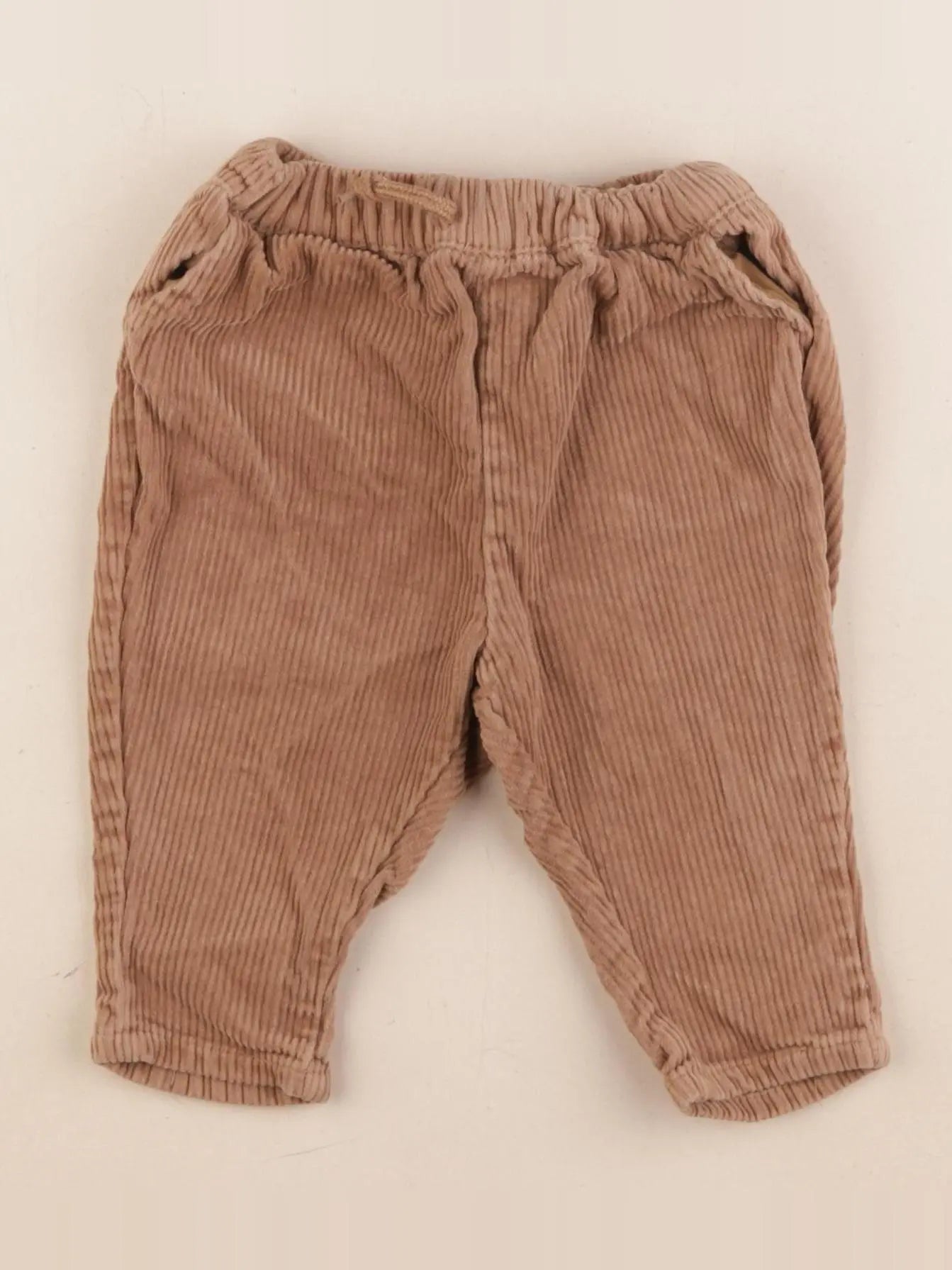 Vertbaudet - pantalon marron - 6 mois