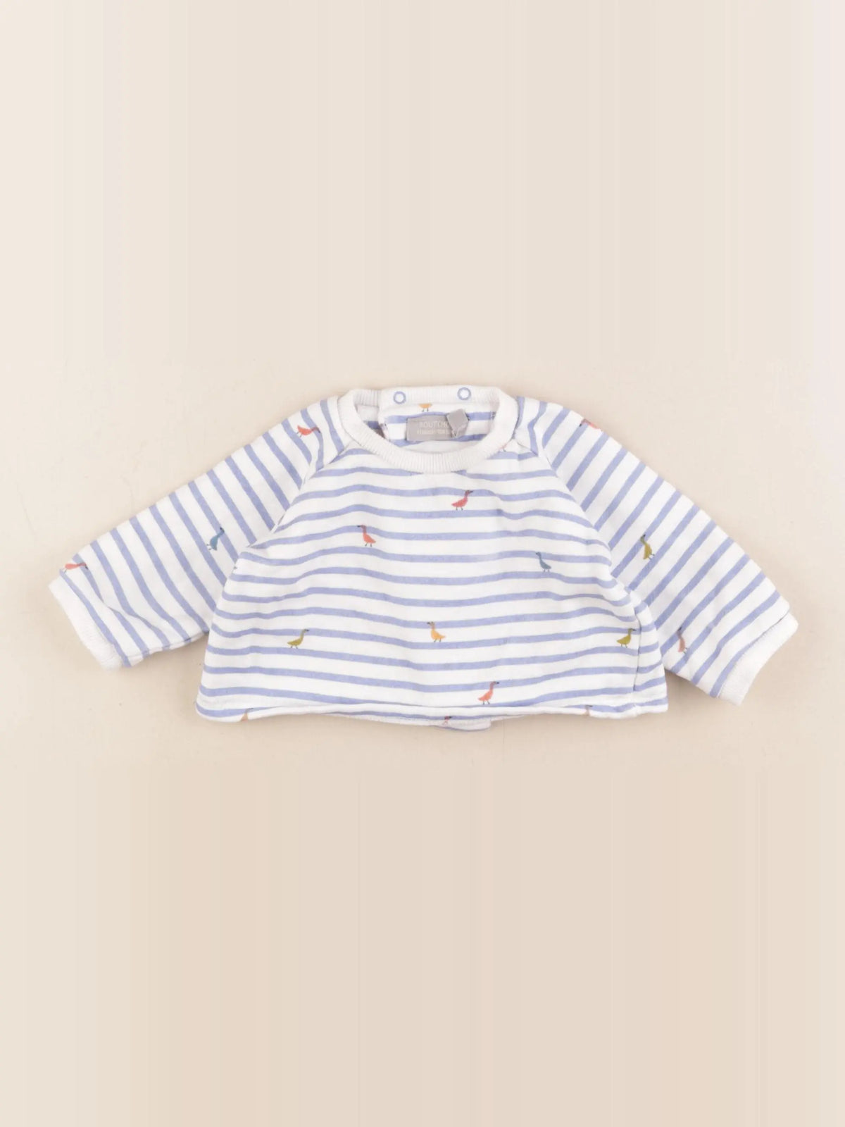 Boutchou - sweat bleu - 6 mois