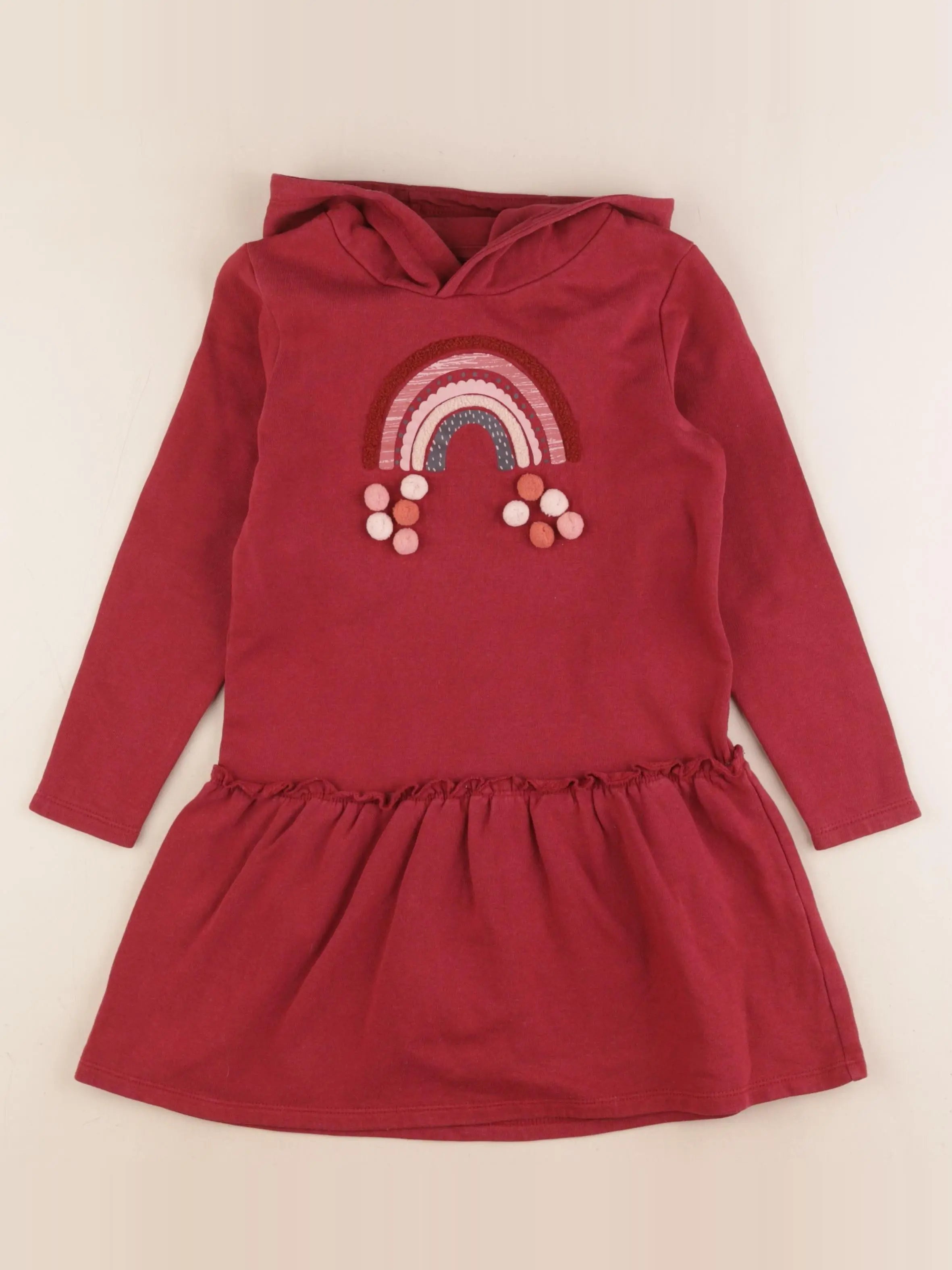 Vertbaudet - robe rouge - 7 ans