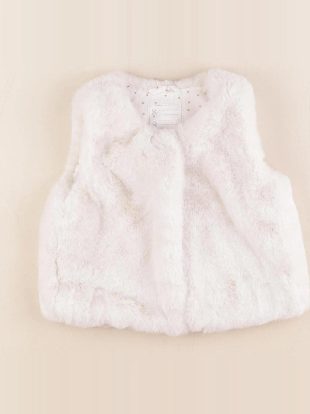 Vertbaudet - gilet beige - 4 ans