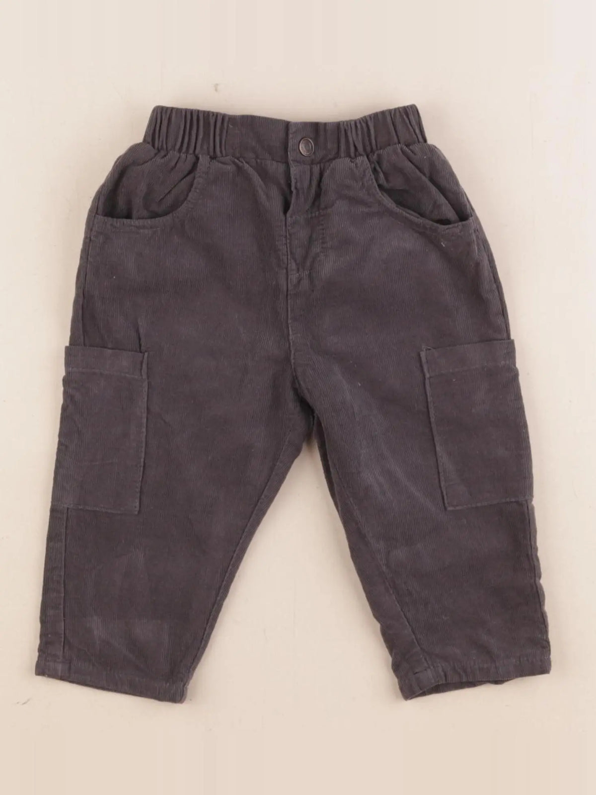 Vertbaudet - pantalon gris - 12 mois