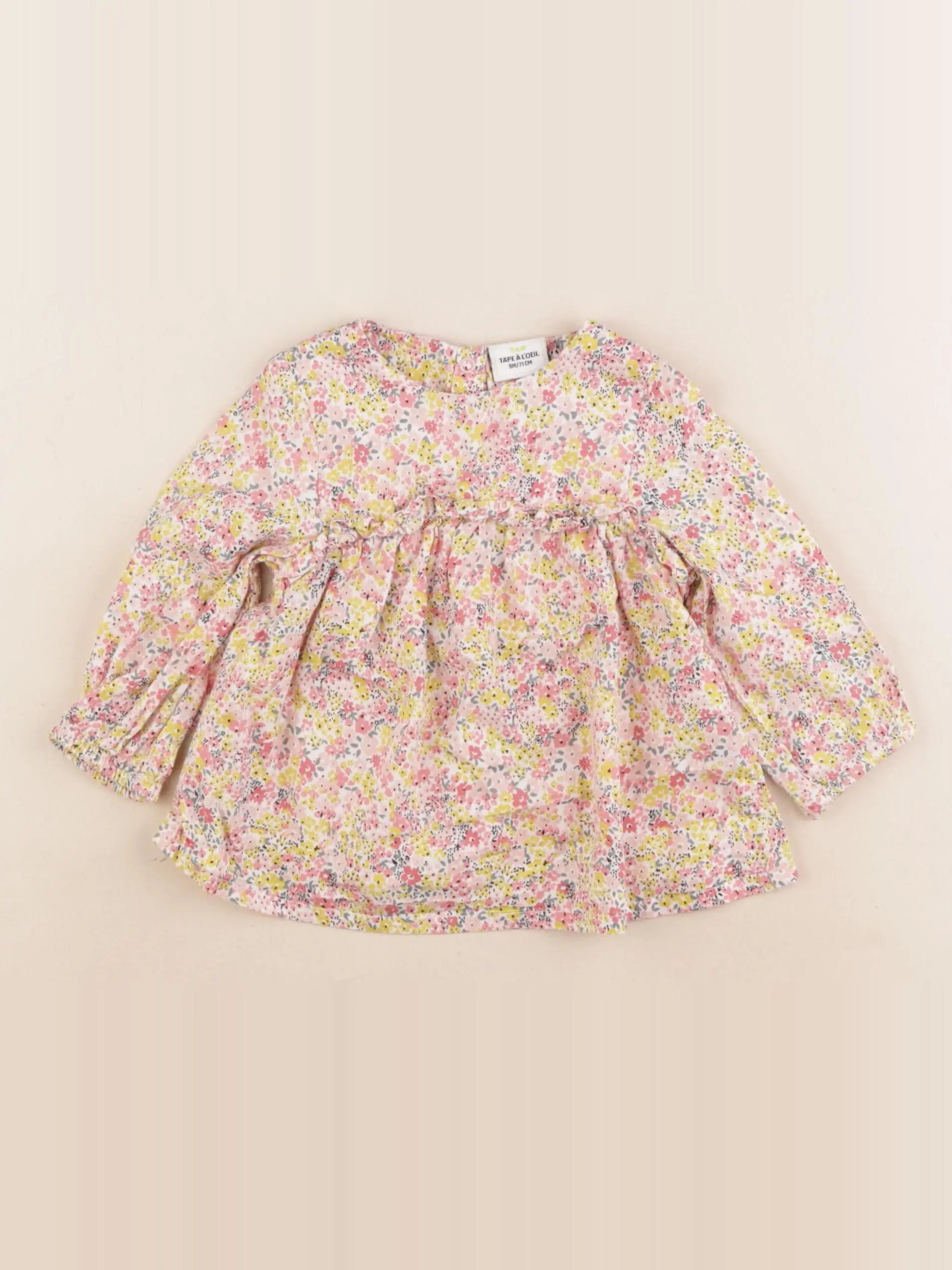 Tape à l'oeil - blouse rose - 9 mois