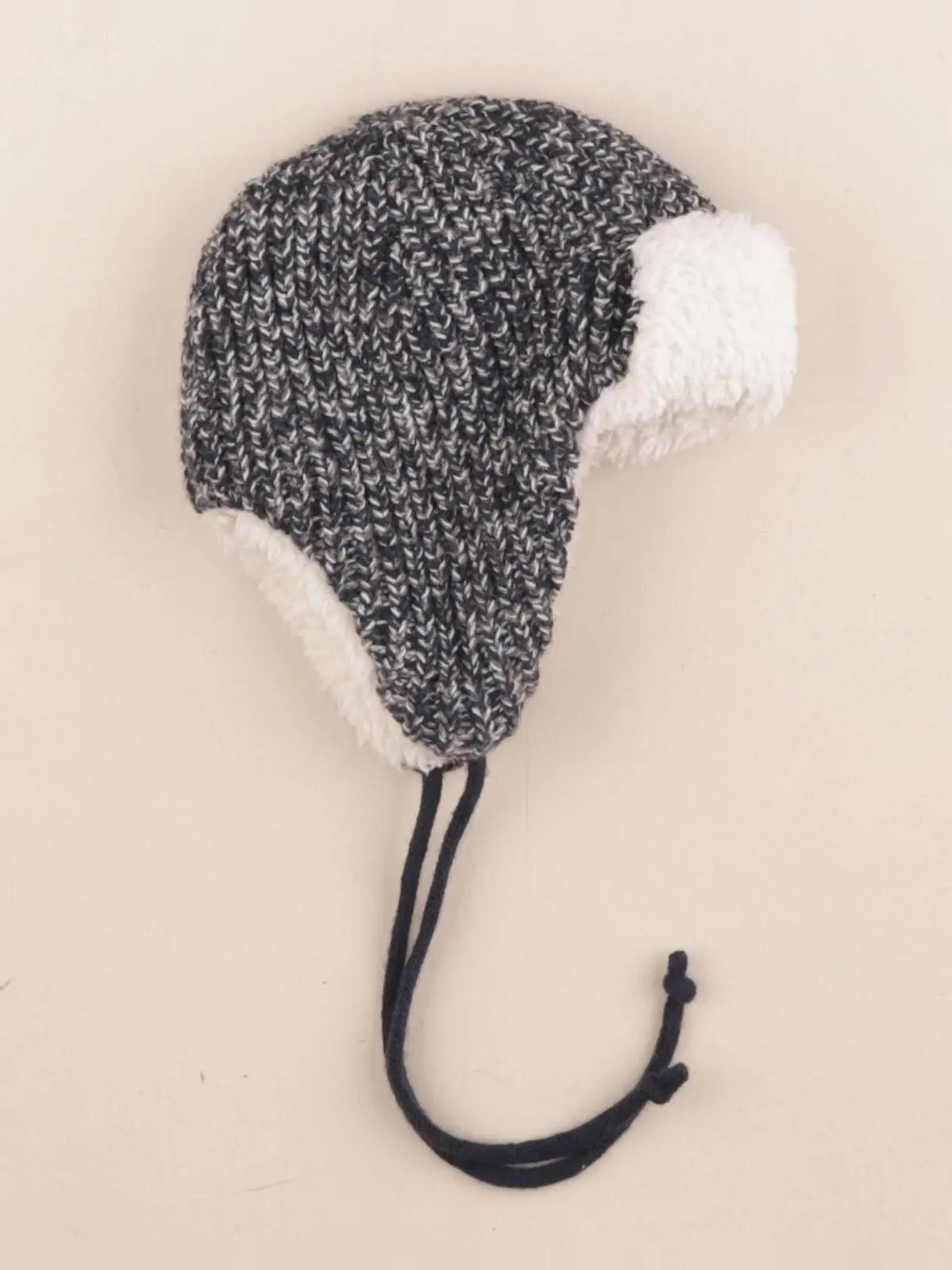 Natalys - bonnet blanc, bleu - 6/9 mois