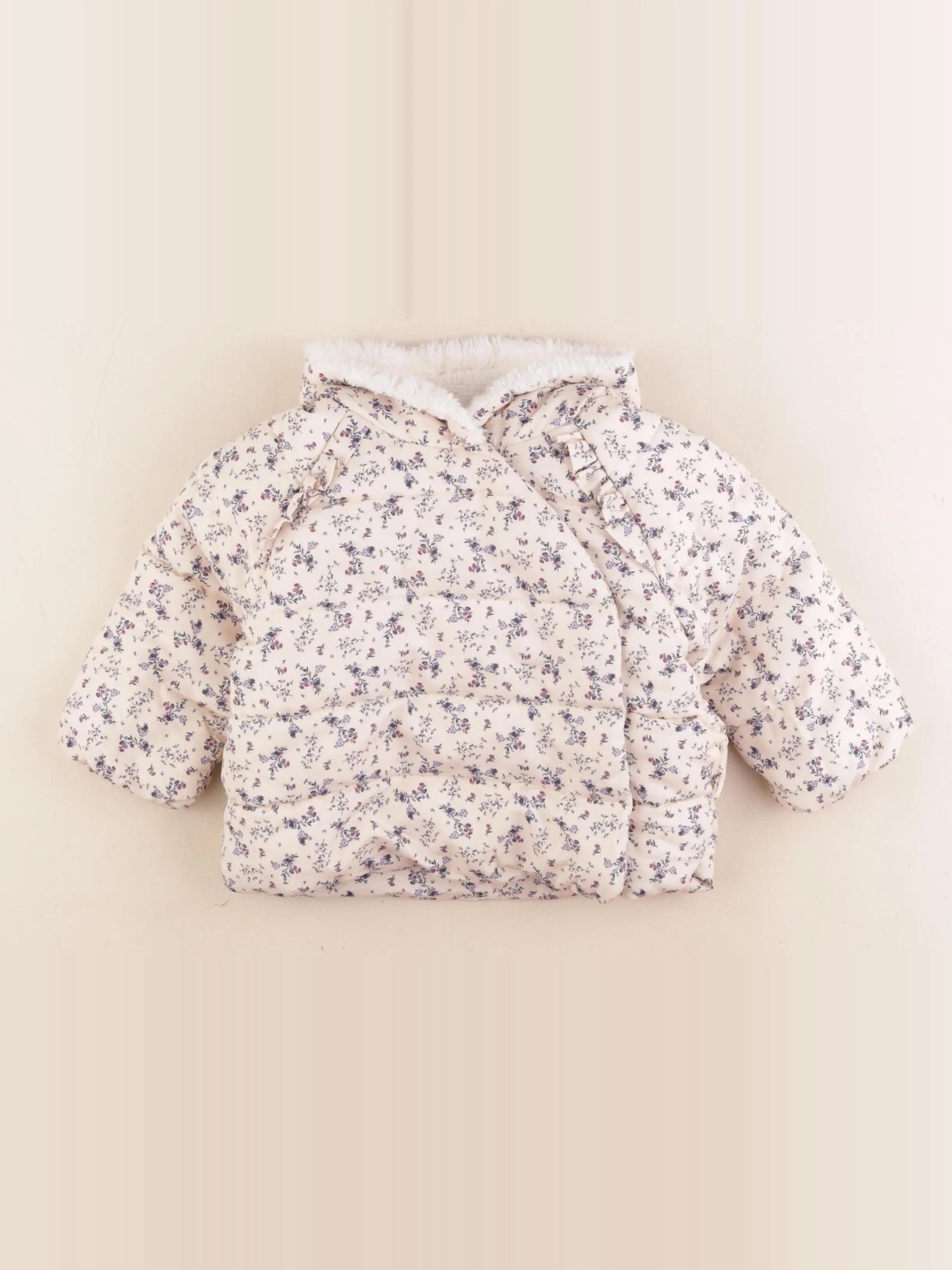 Vertbaudet - doudoune rose - 12 mois