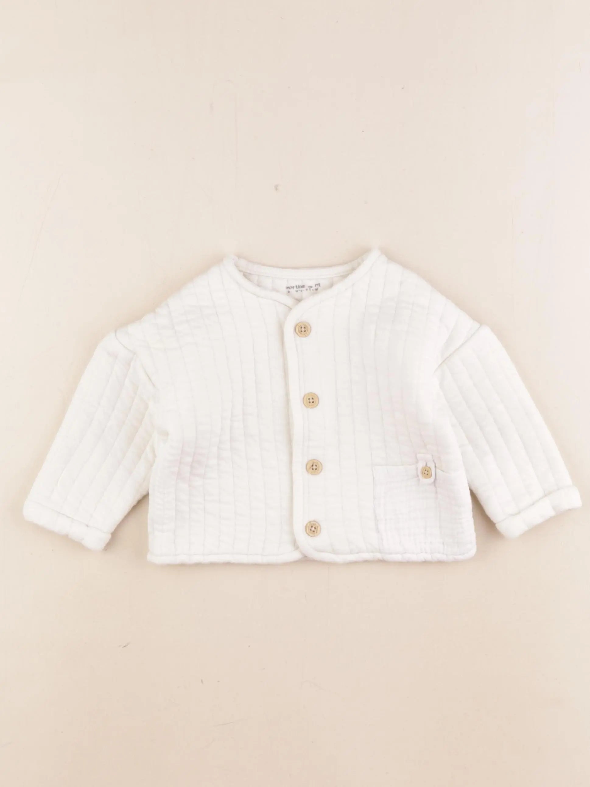 Vertbaudet - veste beige - 9 mois