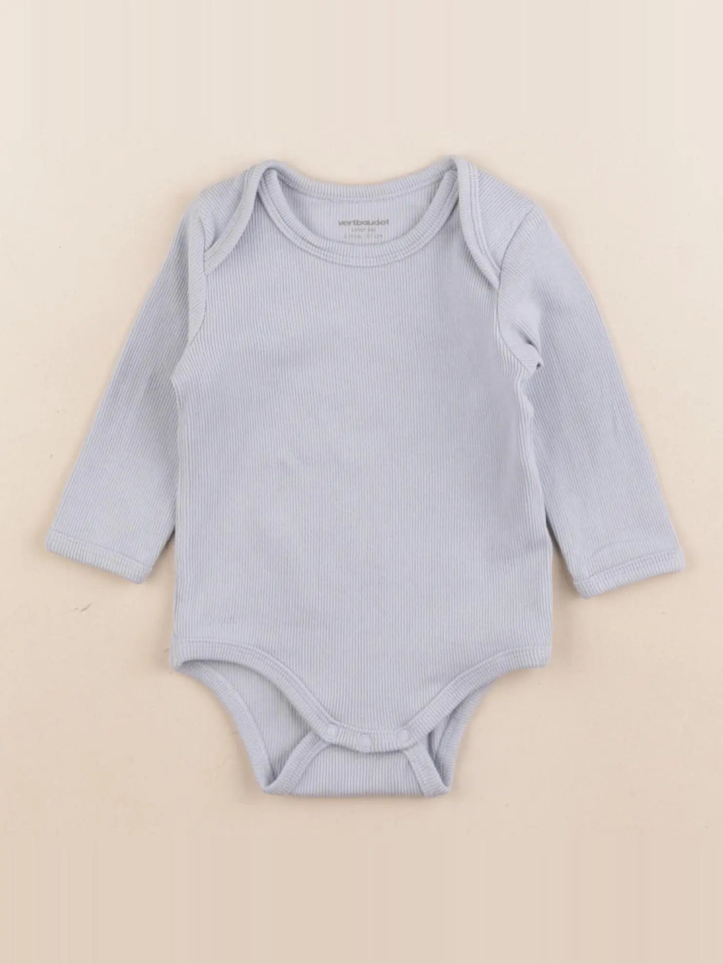 Vertbaudet - body bleu - 6 mois