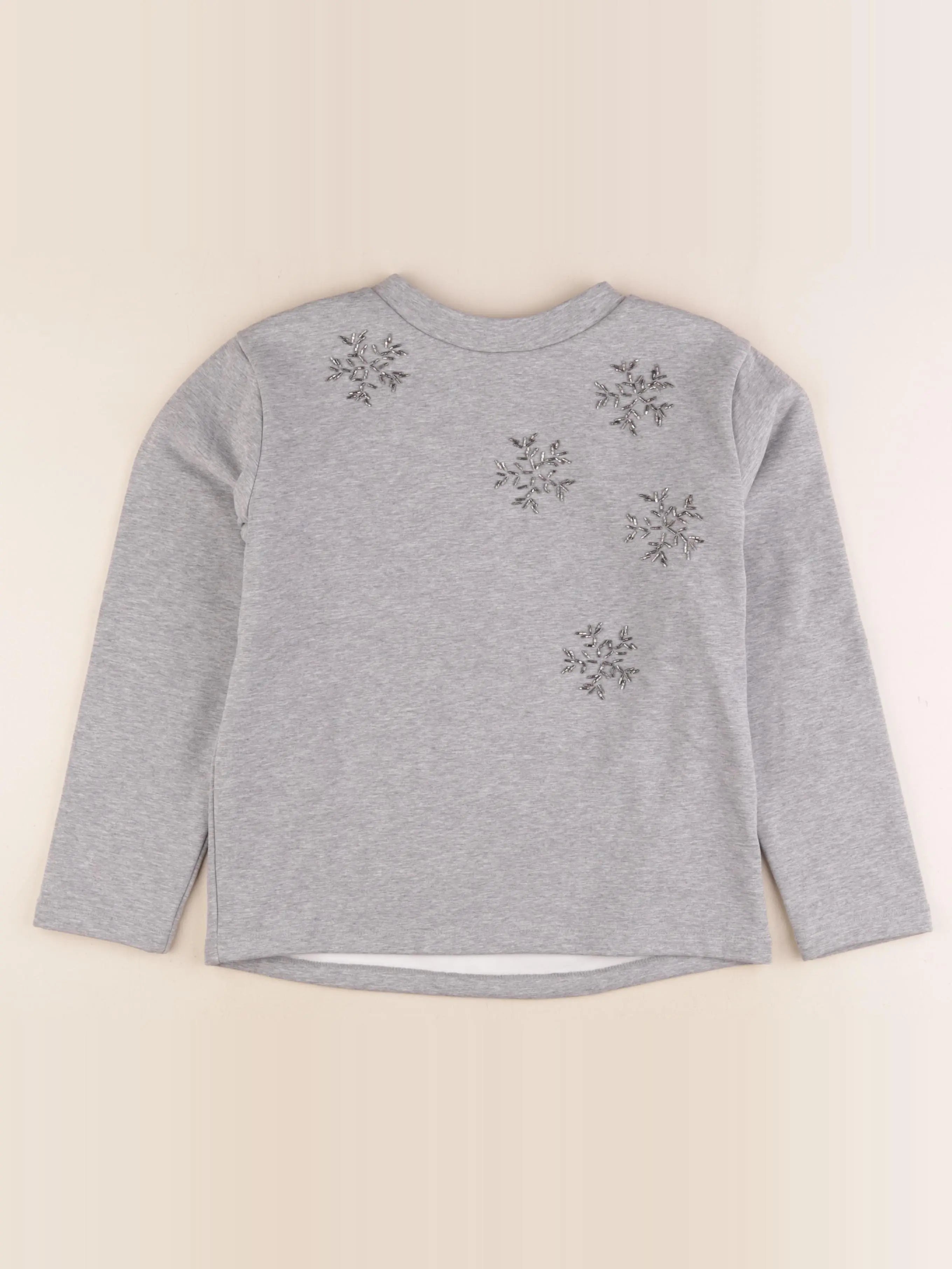 Jacadi - sweat gris, argent - 12 ans
