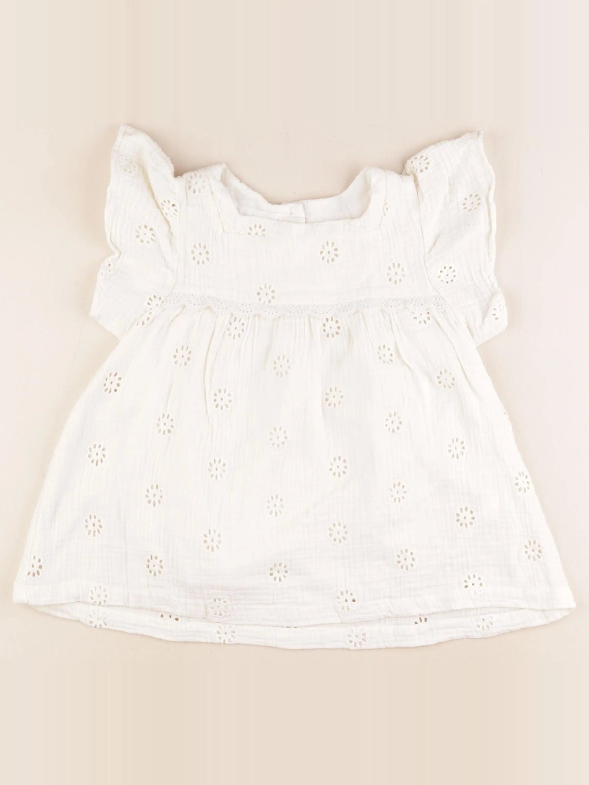 Vertbaudet - blouse beige - 9 ans