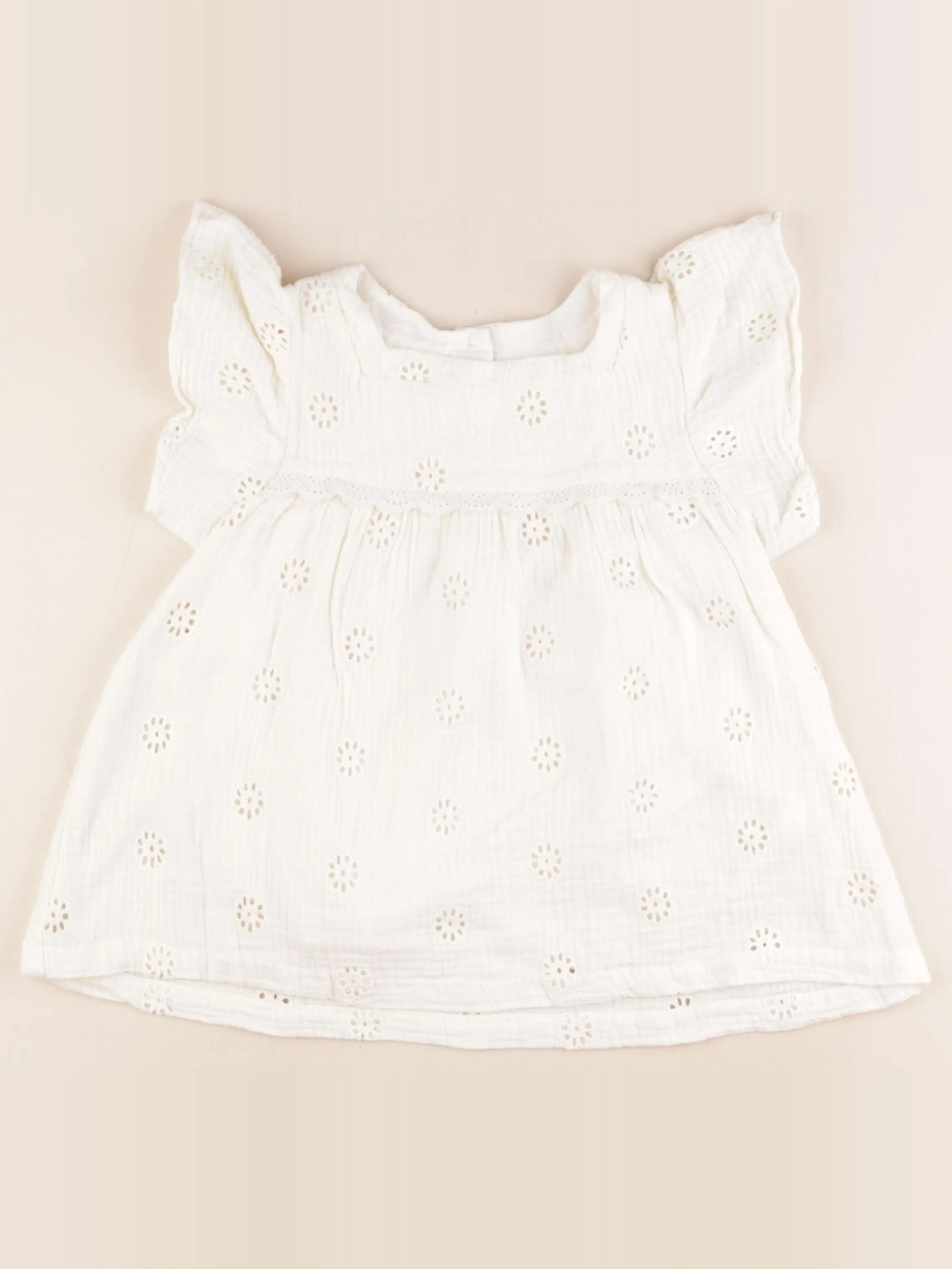 Vertbaudet - blouse beige - 9 ans
