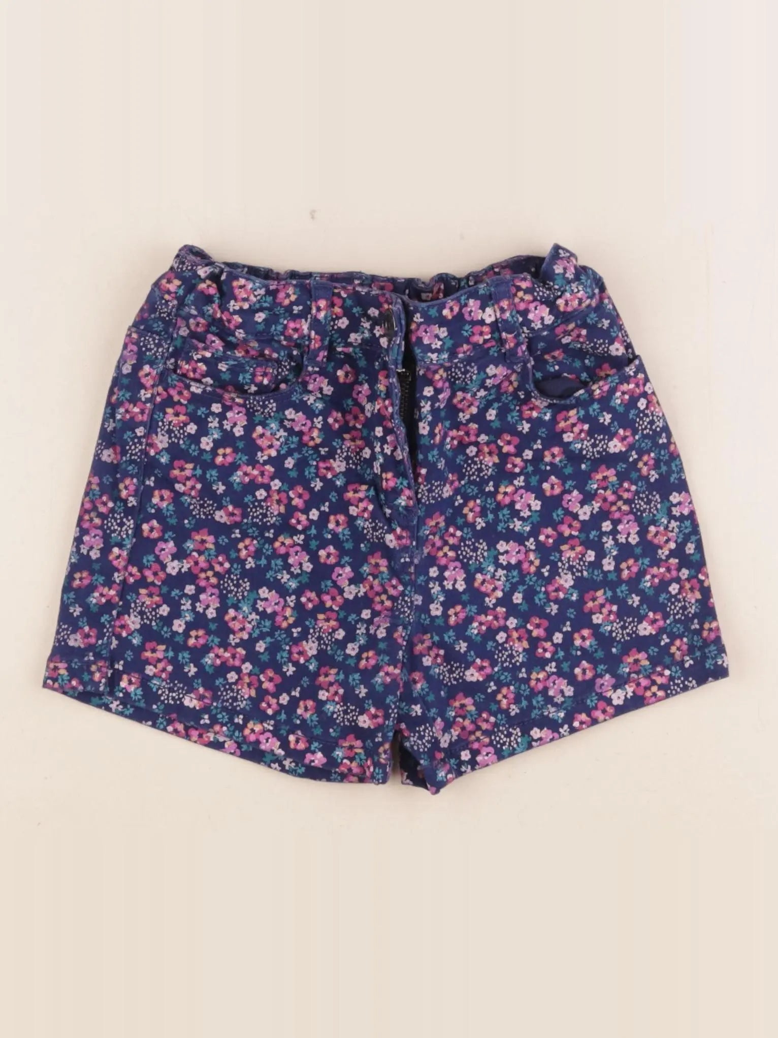 Vertbaudet - short multicolore - 7 ans