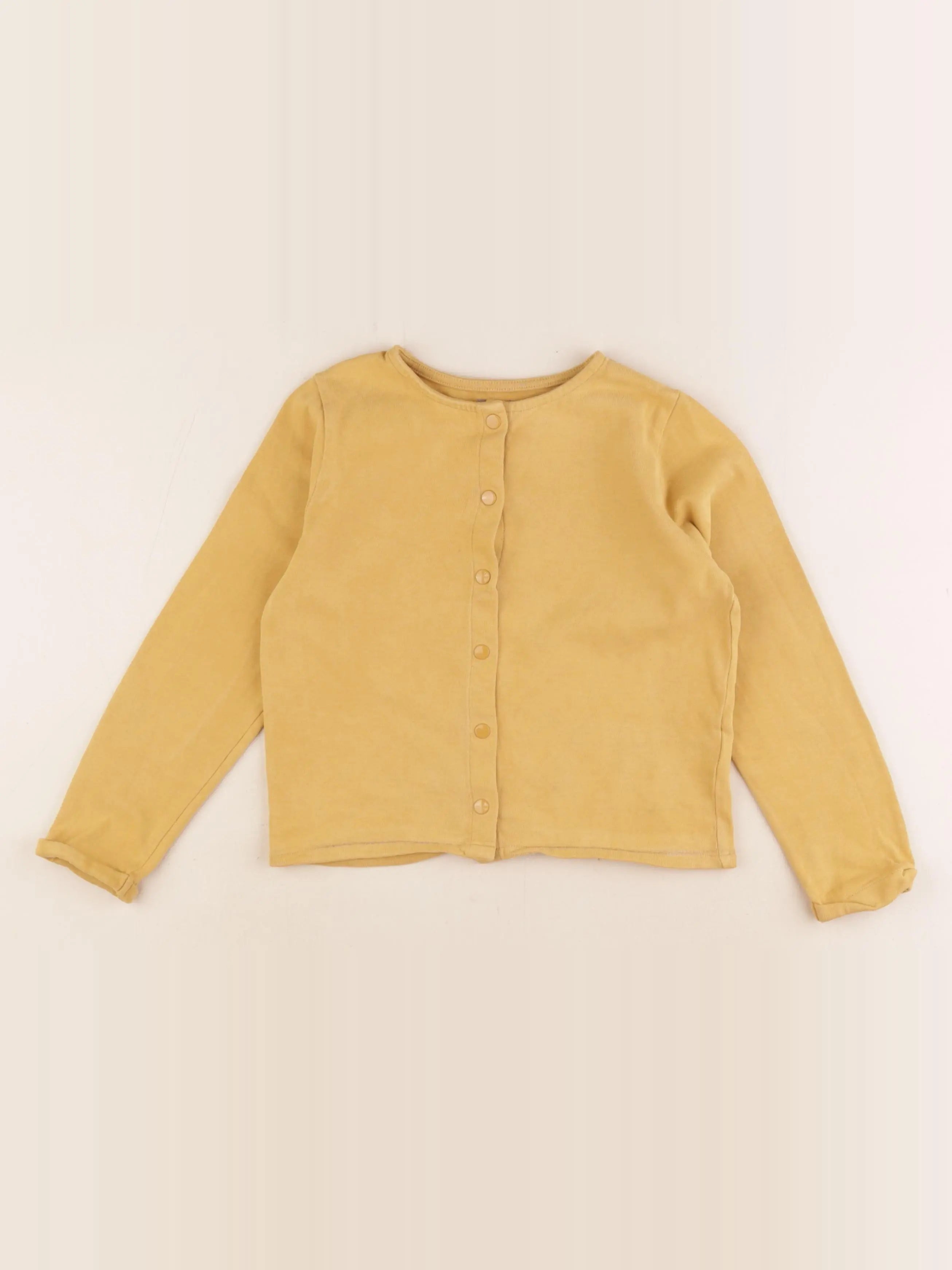 Vertbaudet - sweat jaune - 6 ans