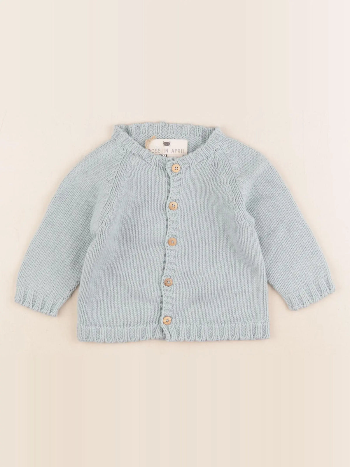 Rose in april - gilet bleu - 9 mois