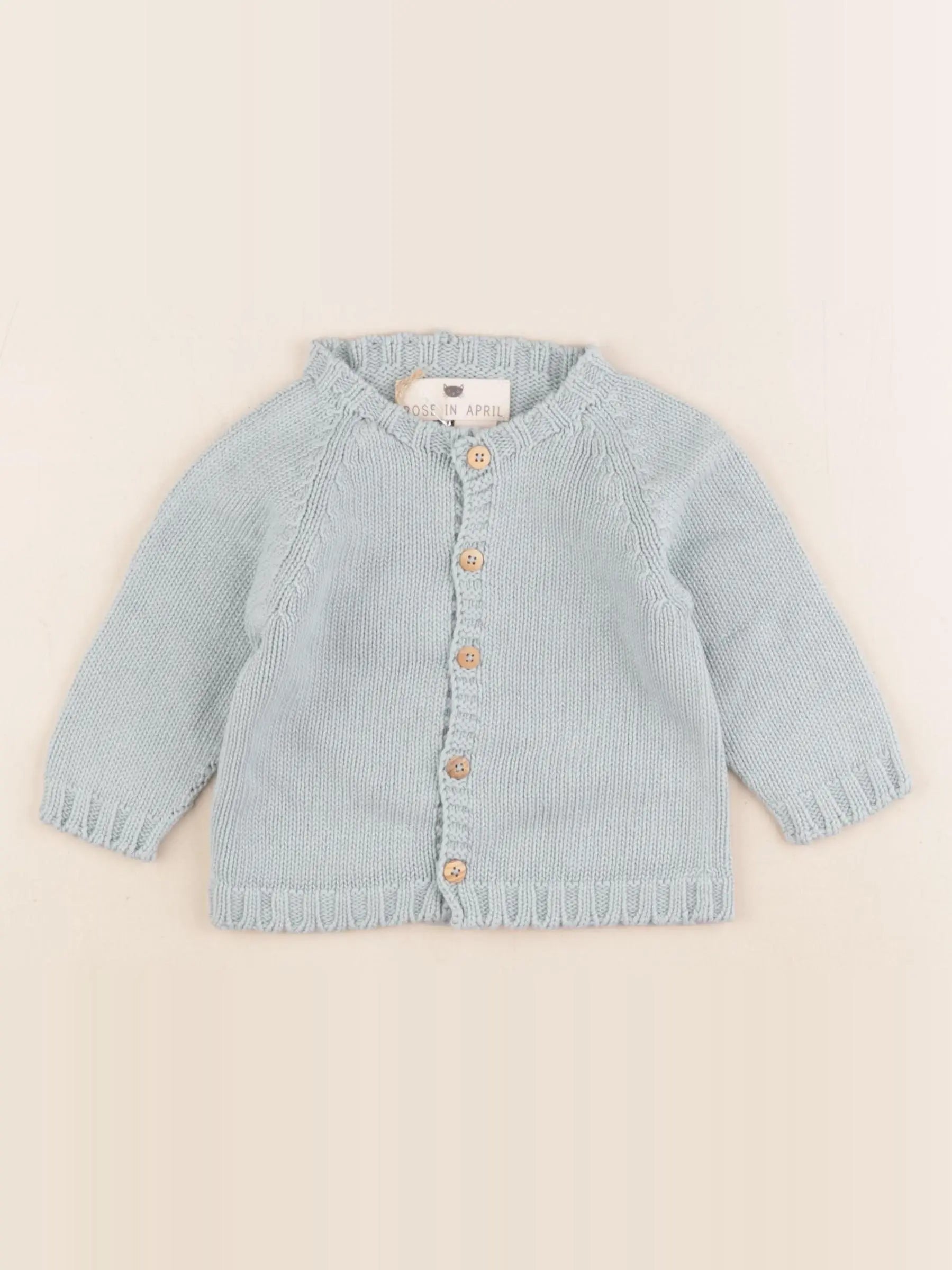 Rose in april - gilet bleu - 9 mois